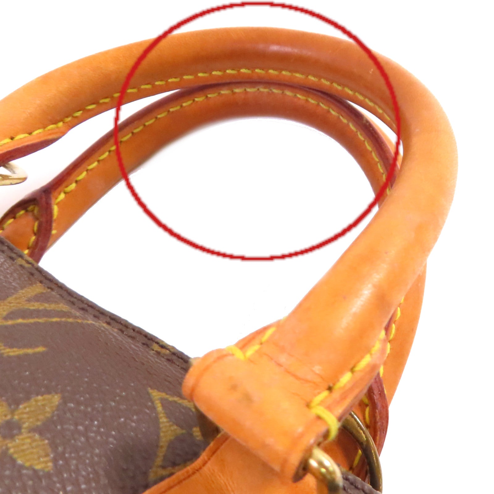 LOUIS VUITTON Monogram Alma PM Hand Bag金扣手挽袋啡色
