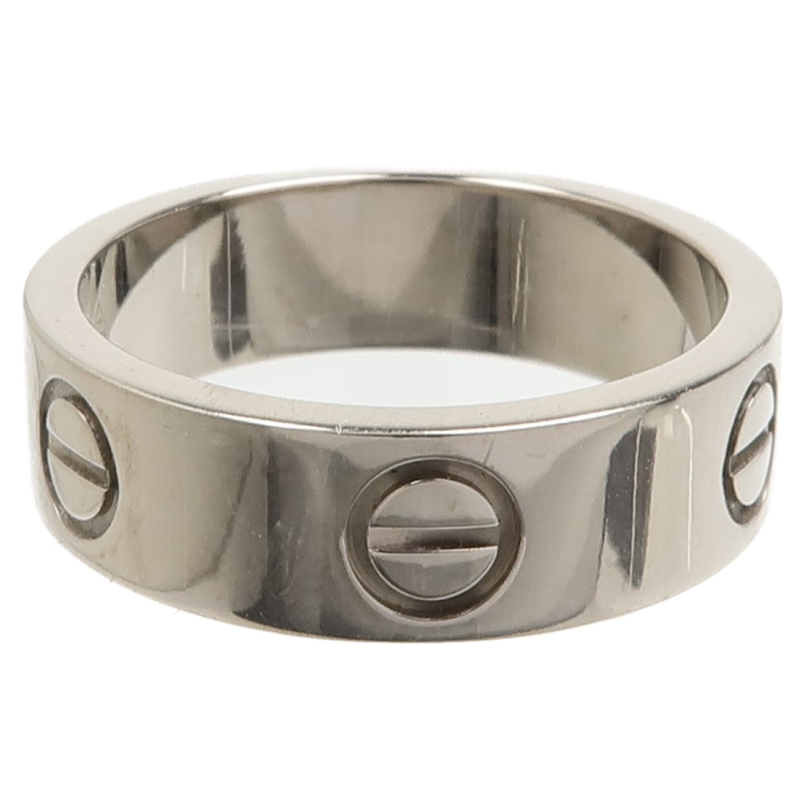 CARTIER 18K白金Love Ring戒指Cartier#51/US#5.5