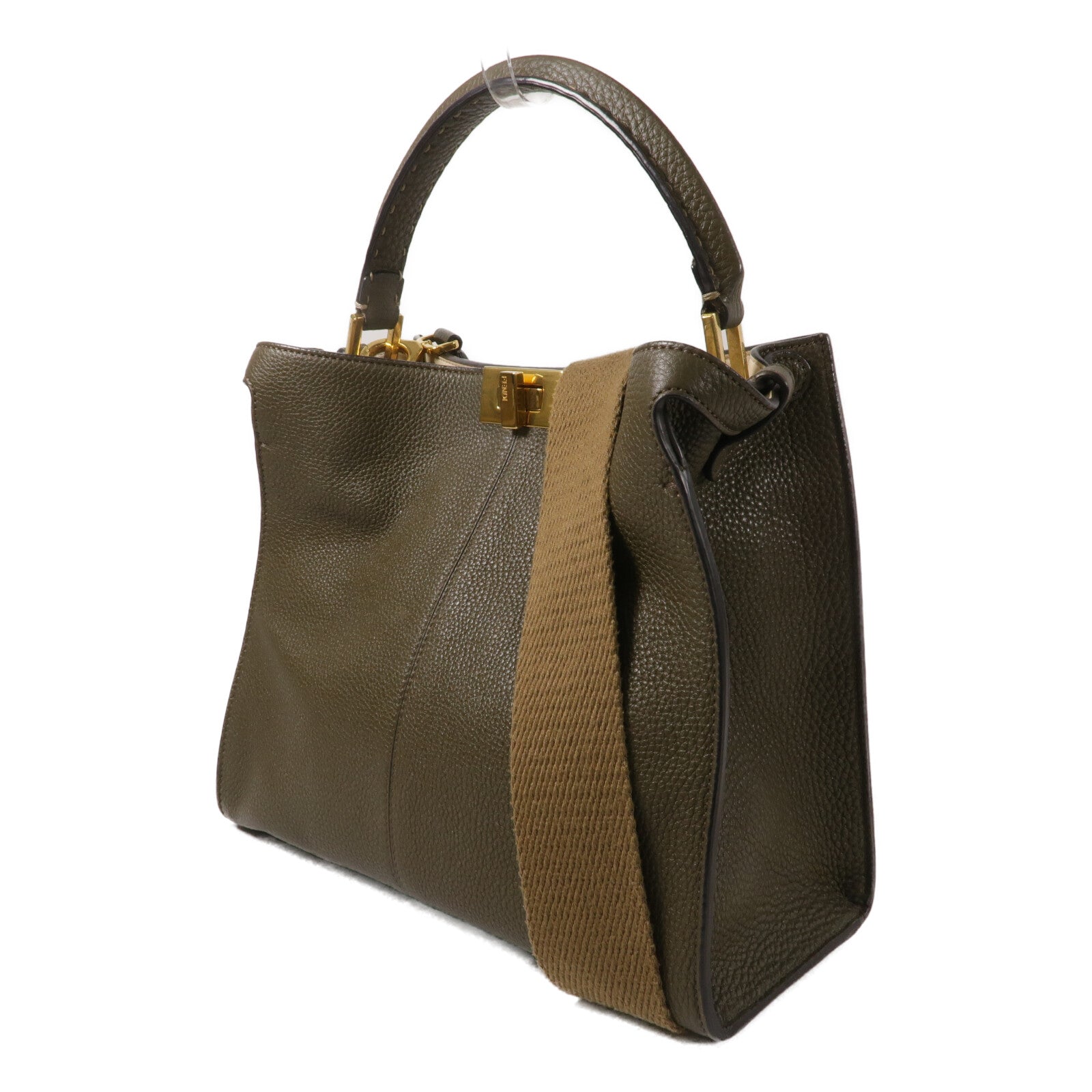 FENDI 牛皮皮革Peekaboo X-Lite手挽肩背兩用袋