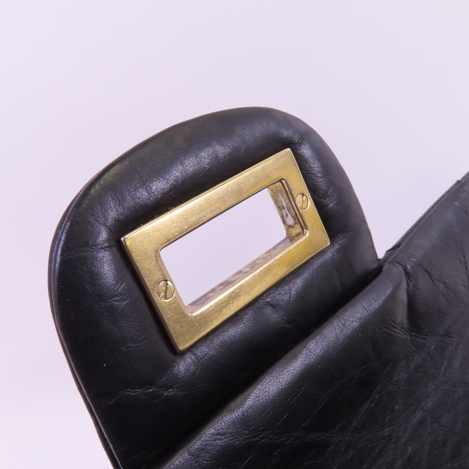 CHANEL 牛皮皮革2.55 Large金扣鏈帶肩背袋