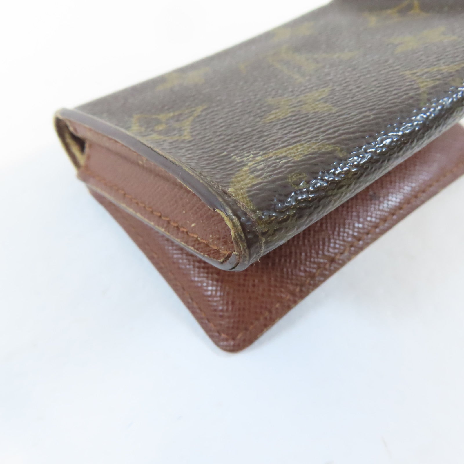 LOUIS VUITTON Monogram Amberop Cartes De Visit Card Case卡片套啡色