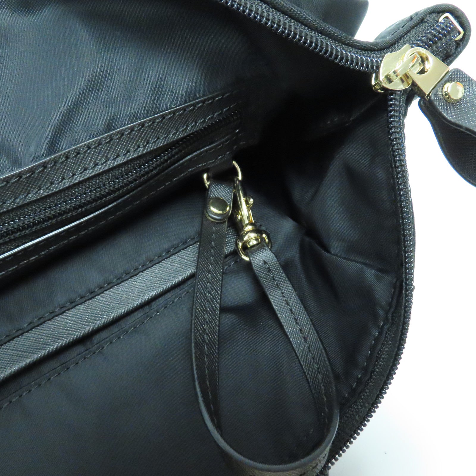 Michael Kors 尼龍Tote Bag金扣肩背袋黑色