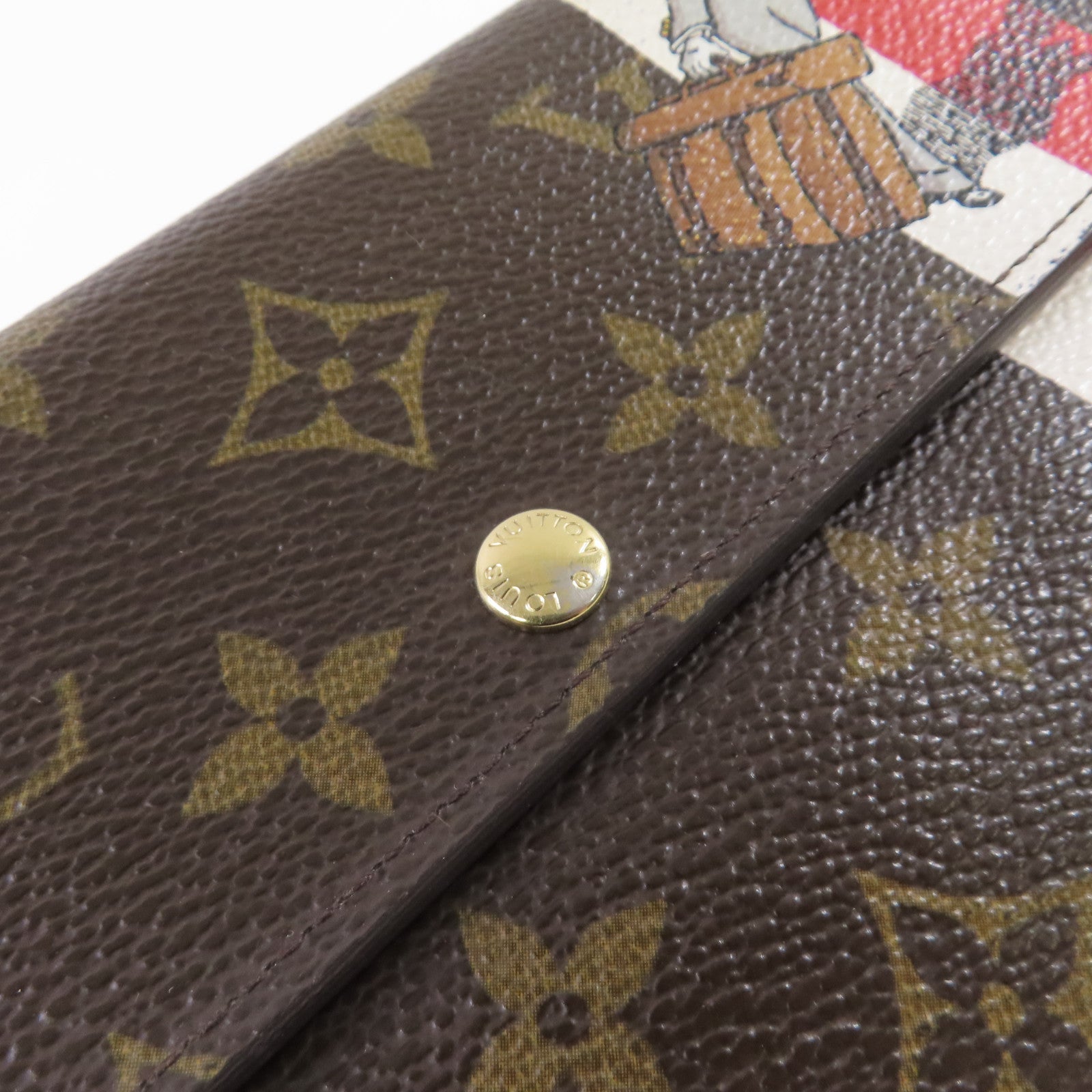 LOUIS VUITTON Monogram Portefeuille Sarah Long wallet金扣長錢包啡色