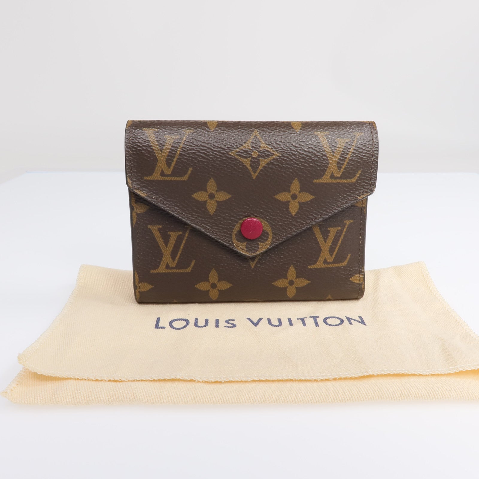 LOUIS VUITTON Monogram Mini Lin Mini Anne Sophie Pochette Pouch金扣錢包