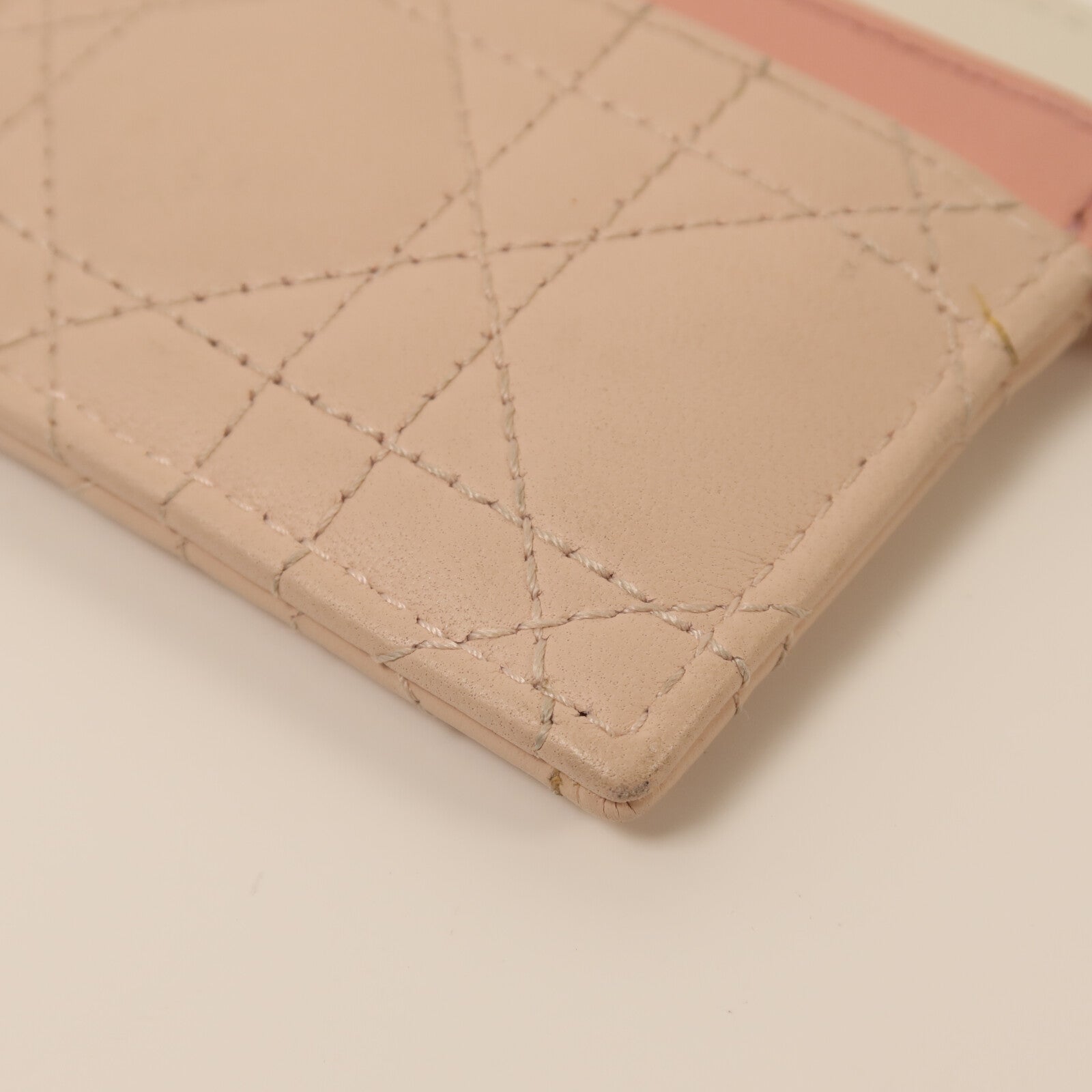 Dior 羊皮皮革Card Case銀扣卡片套
