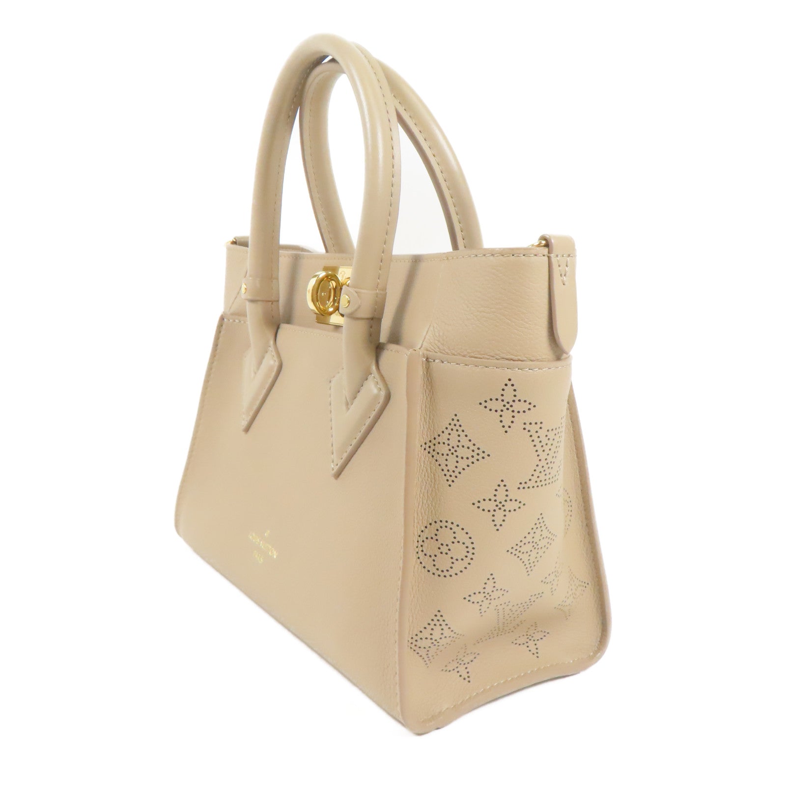 LOUIS VUITTON LV GHW On My Side PM 2way Shoulder Bag M20600 Monogram Mahina