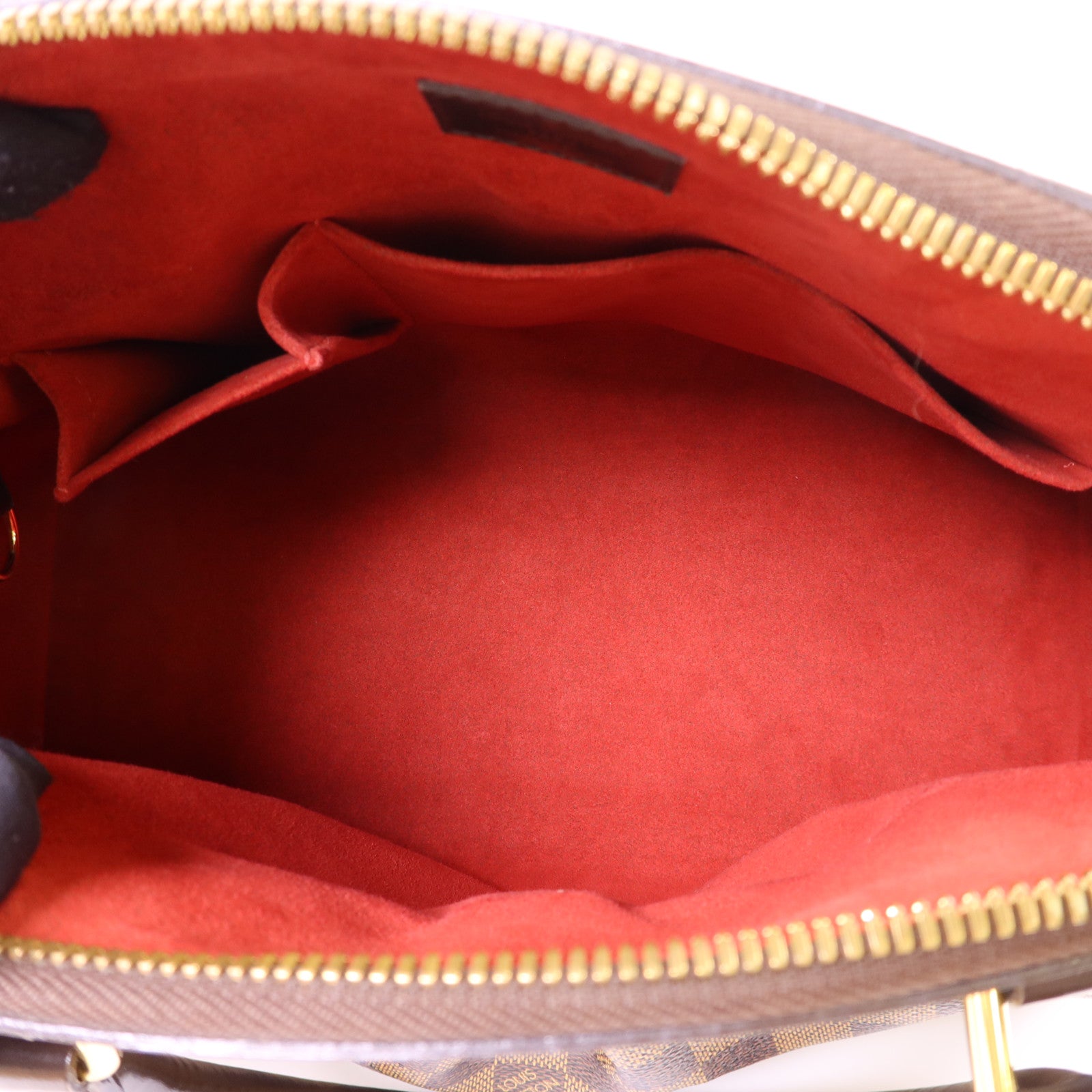 LOUIS VUITTON Damier Trevi PM金扣手挽肩背兩用袋棕色