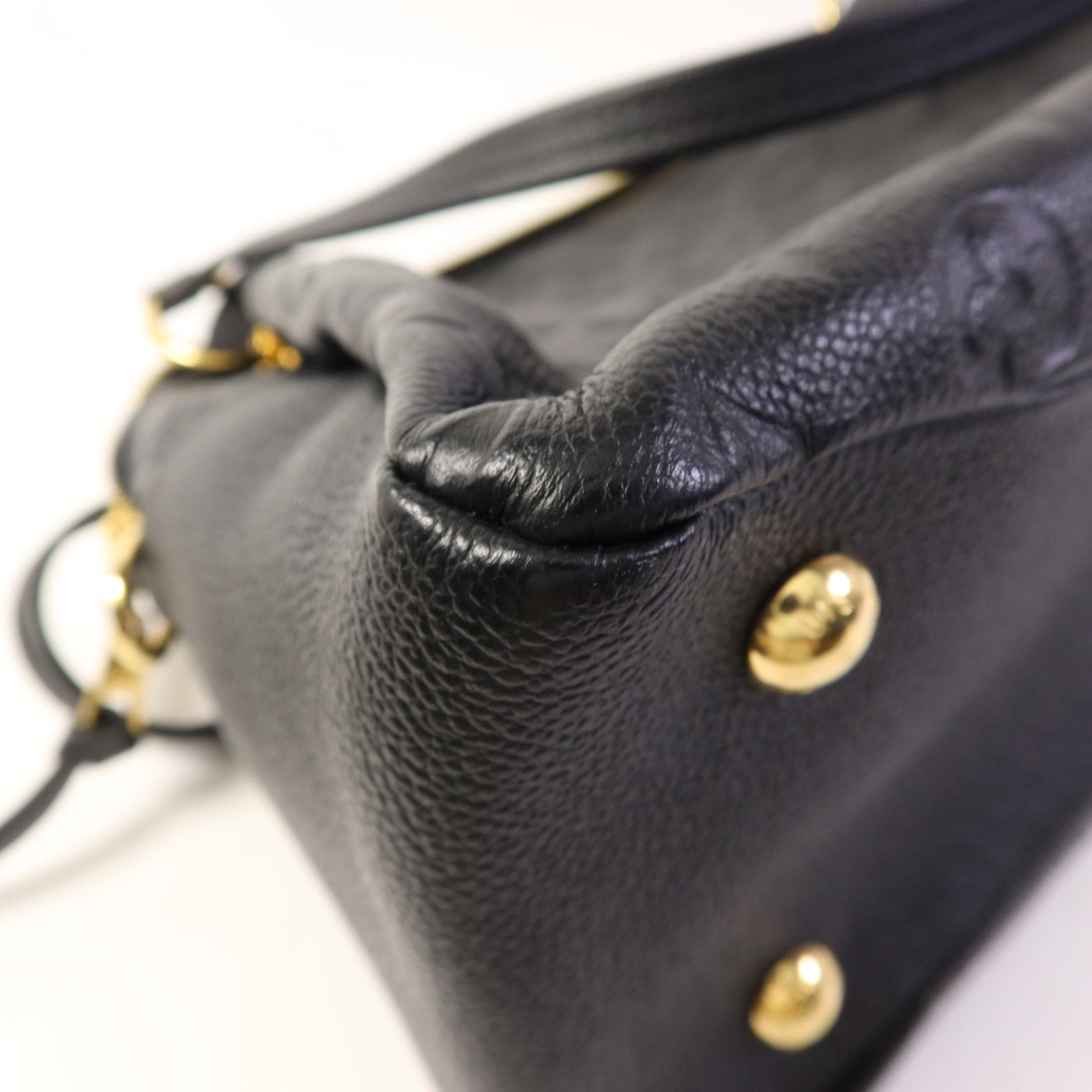 LOUIS VUITTON Monogram Empreinte Ponthieu PM金扣手挽肩背兩用袋