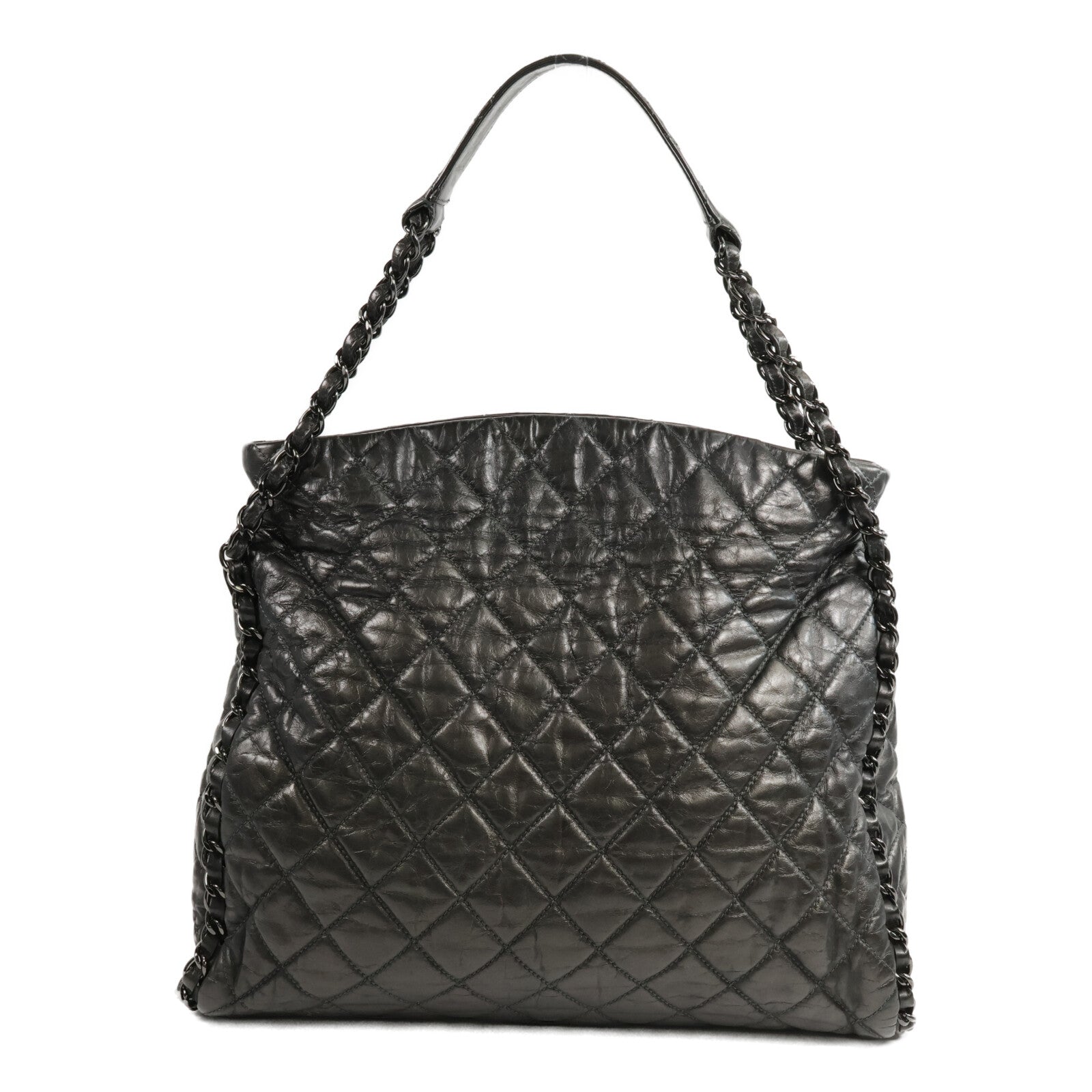 CHANEL 牛皮皮革Shoulder Bag鏈帶肩背袋
