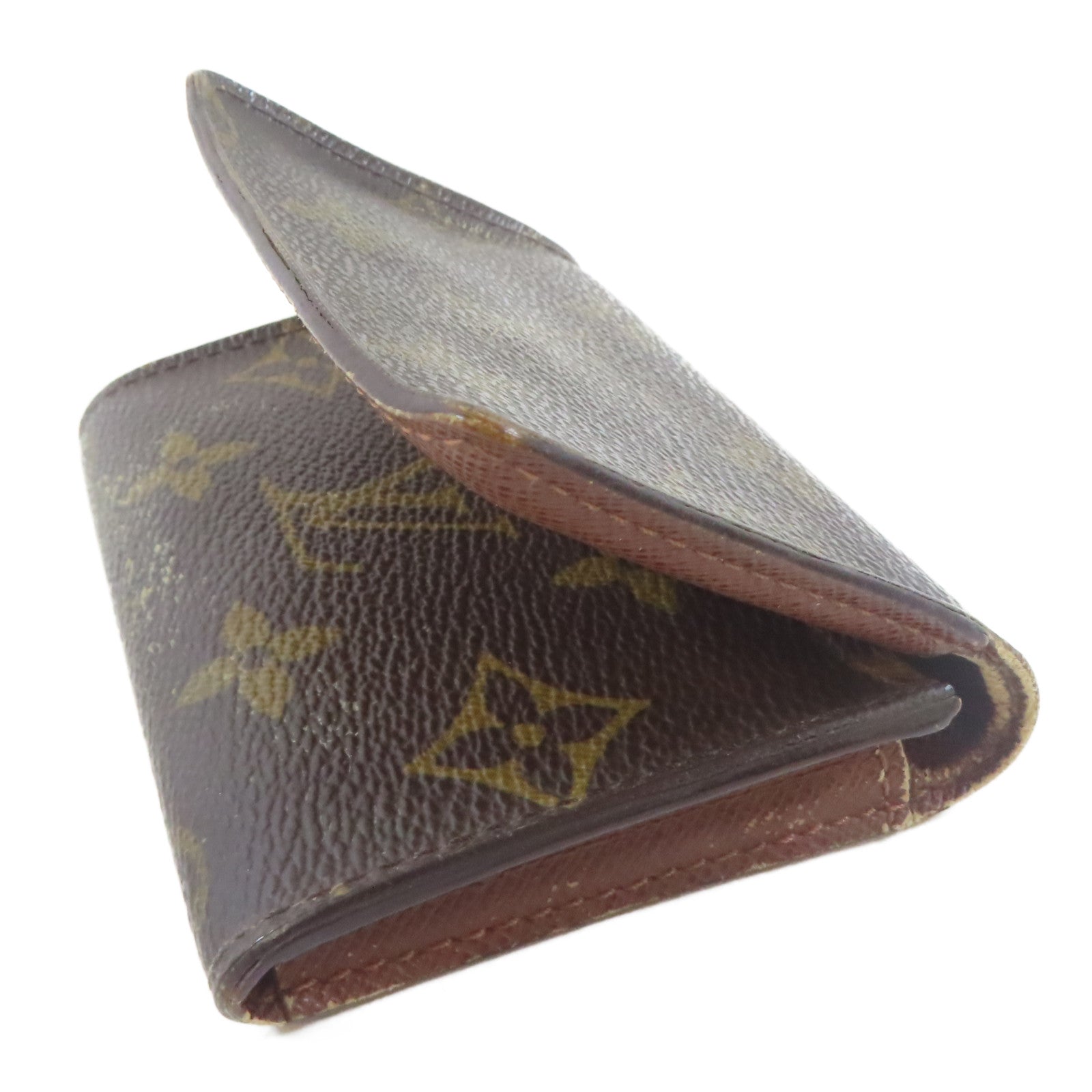 LOUIS VUITTON Monogram Amberop Cartes De Visit Card Case卡片套啡色