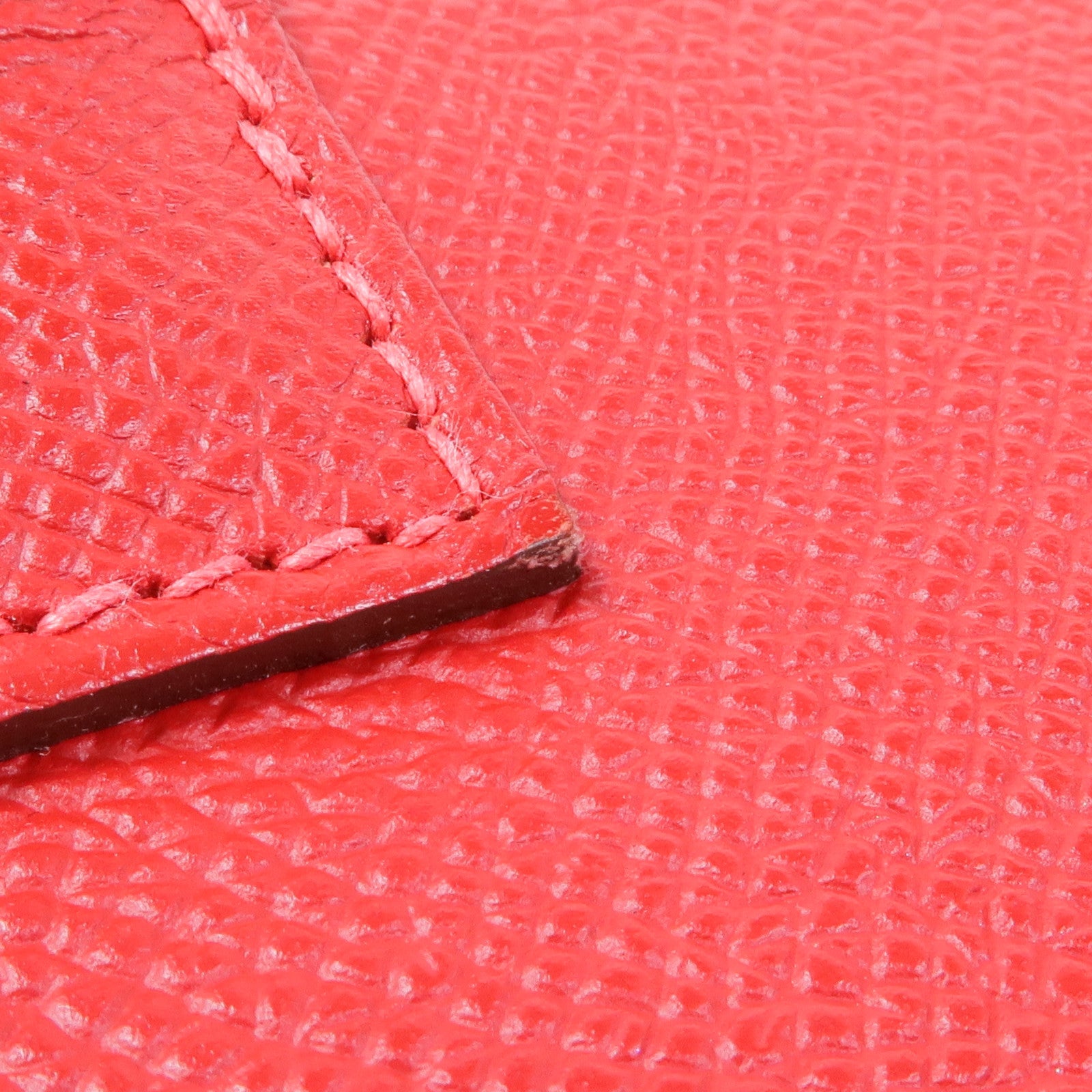 HERMES Epsom皮革Jige Elan手拿包Rouge Casaque