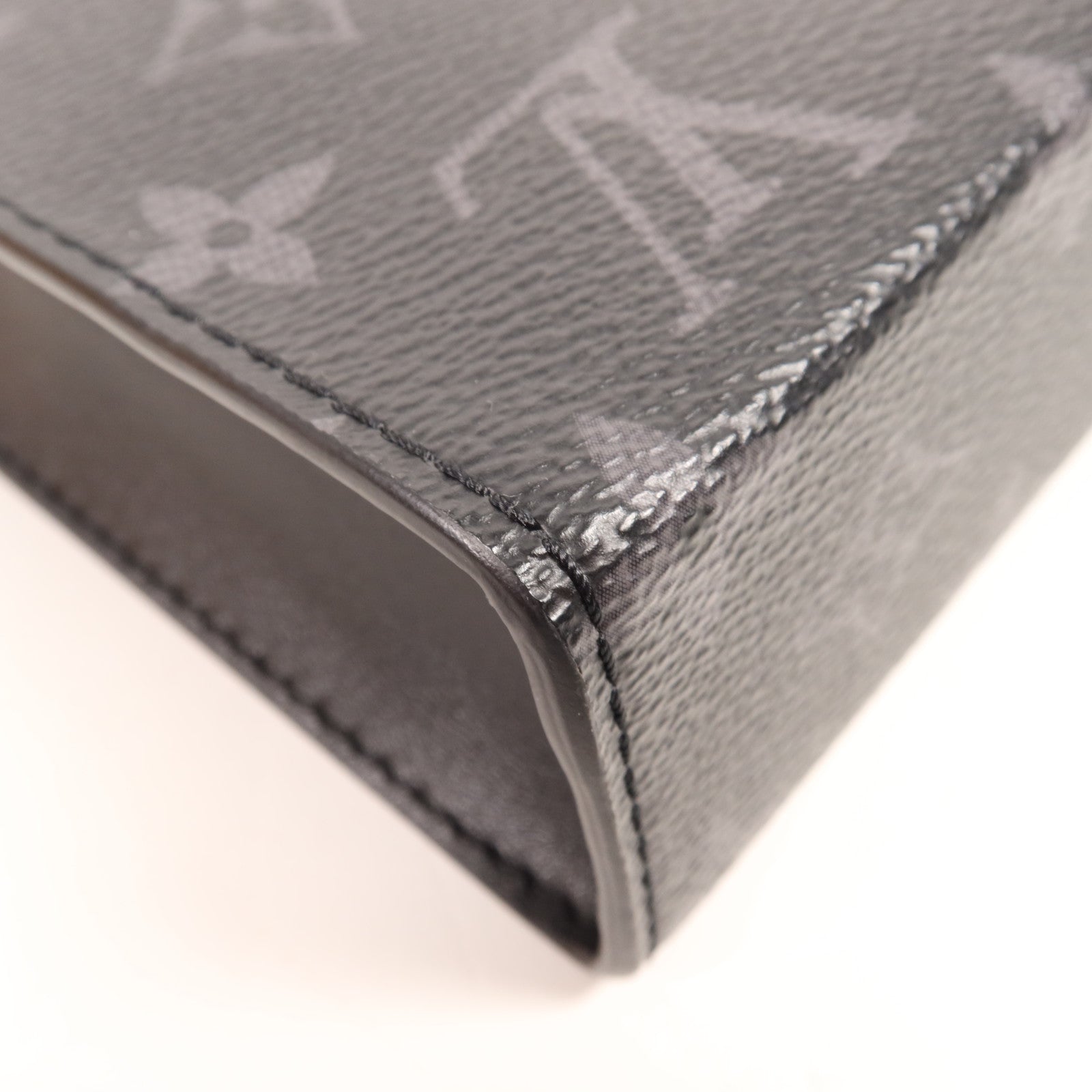 LOUIS VUITTON Monogram Eclipse Gaston銀扣肩背袋