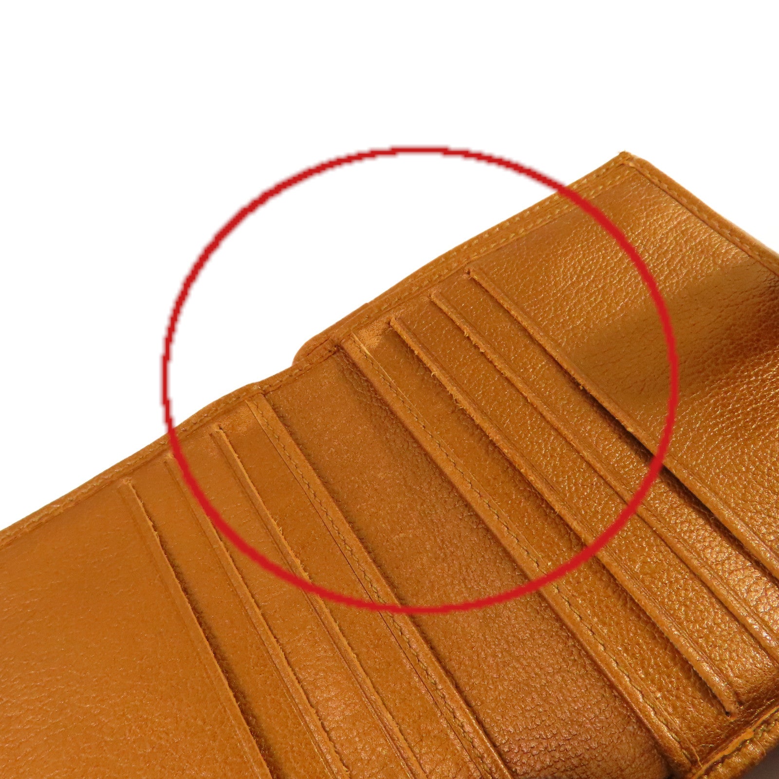 CHANEL 牛皮皮革Short Wallet銀扣短錢包金啡色