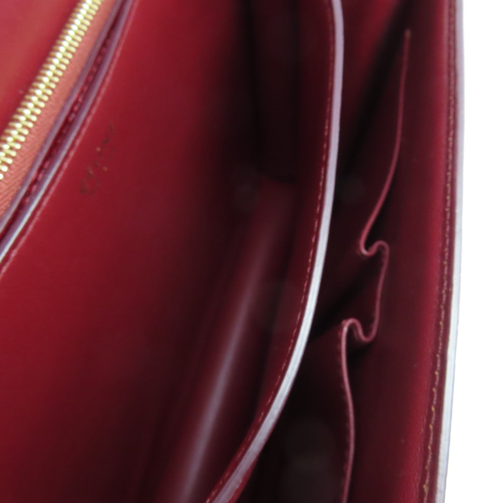 CELINE 【激減優惠】蜥蝪皮革Box Shoulder Bag金扣肩背袋紅色