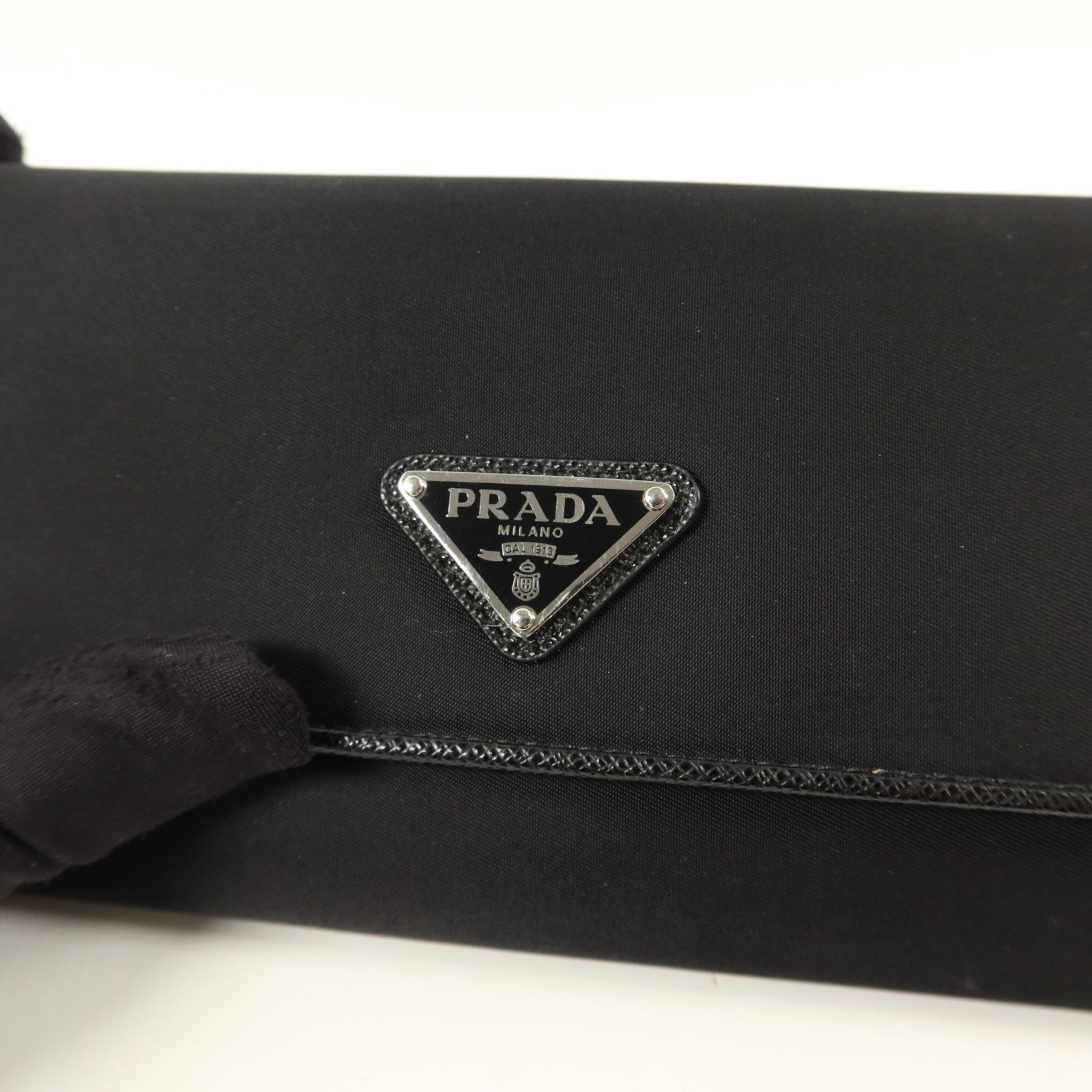 PRADA 尼龍/Saffiano皮革Long Wallet長錢包