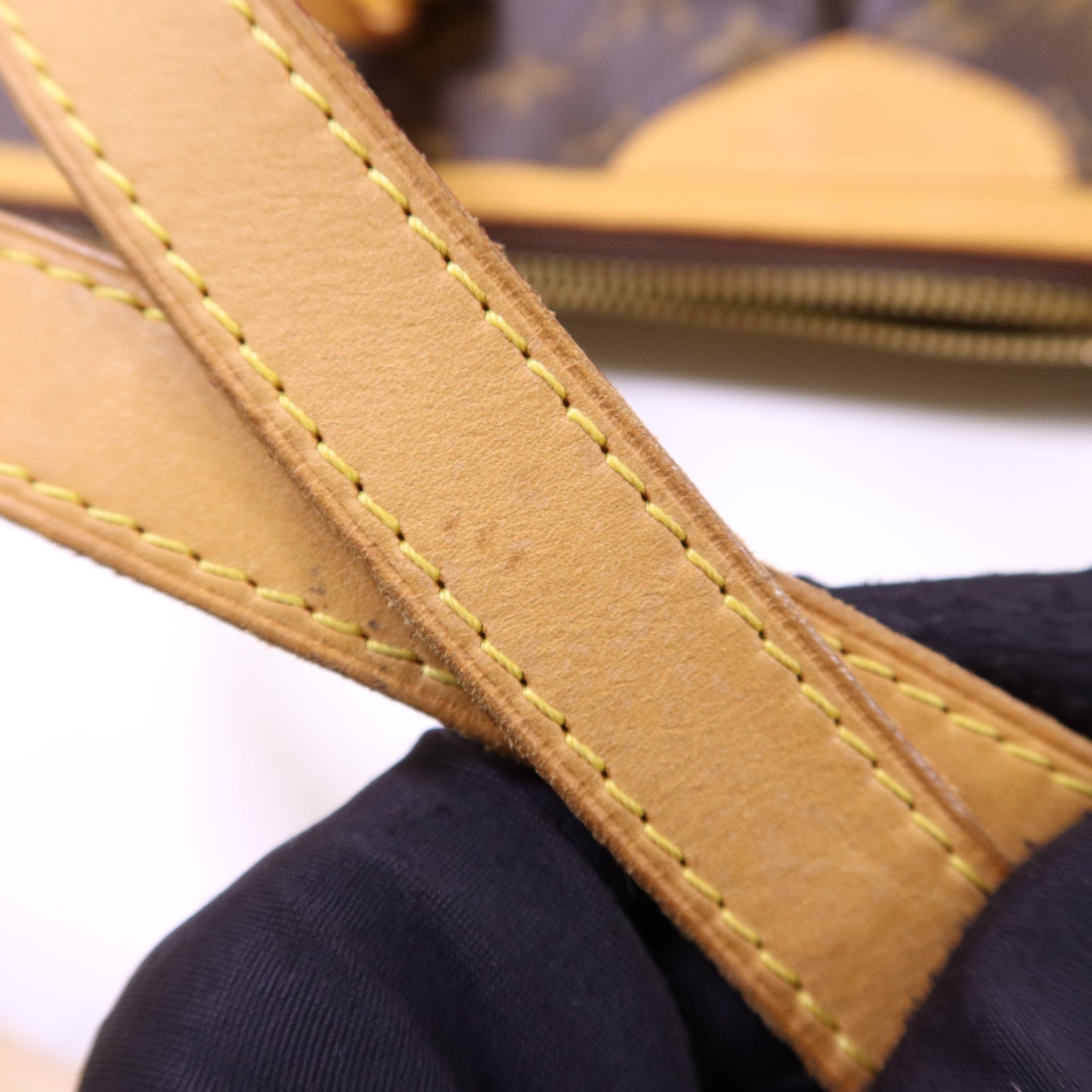LOUIS VUITTON Monogram Palermo GM金扣手挽肩背兩用袋棕色