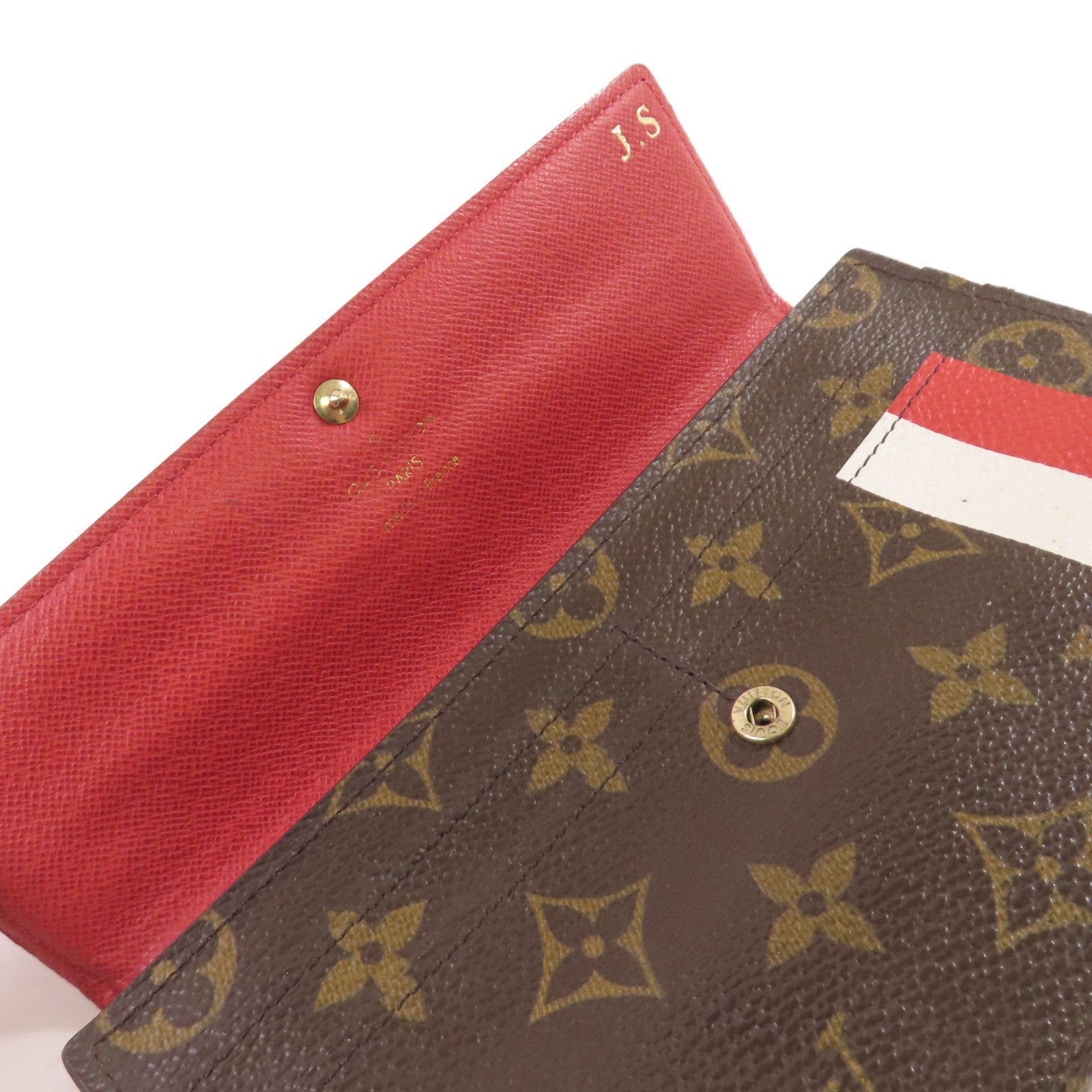 LOUIS VUITTON Monogram Portefeuille Sarah Long wallet金扣長錢包啡色