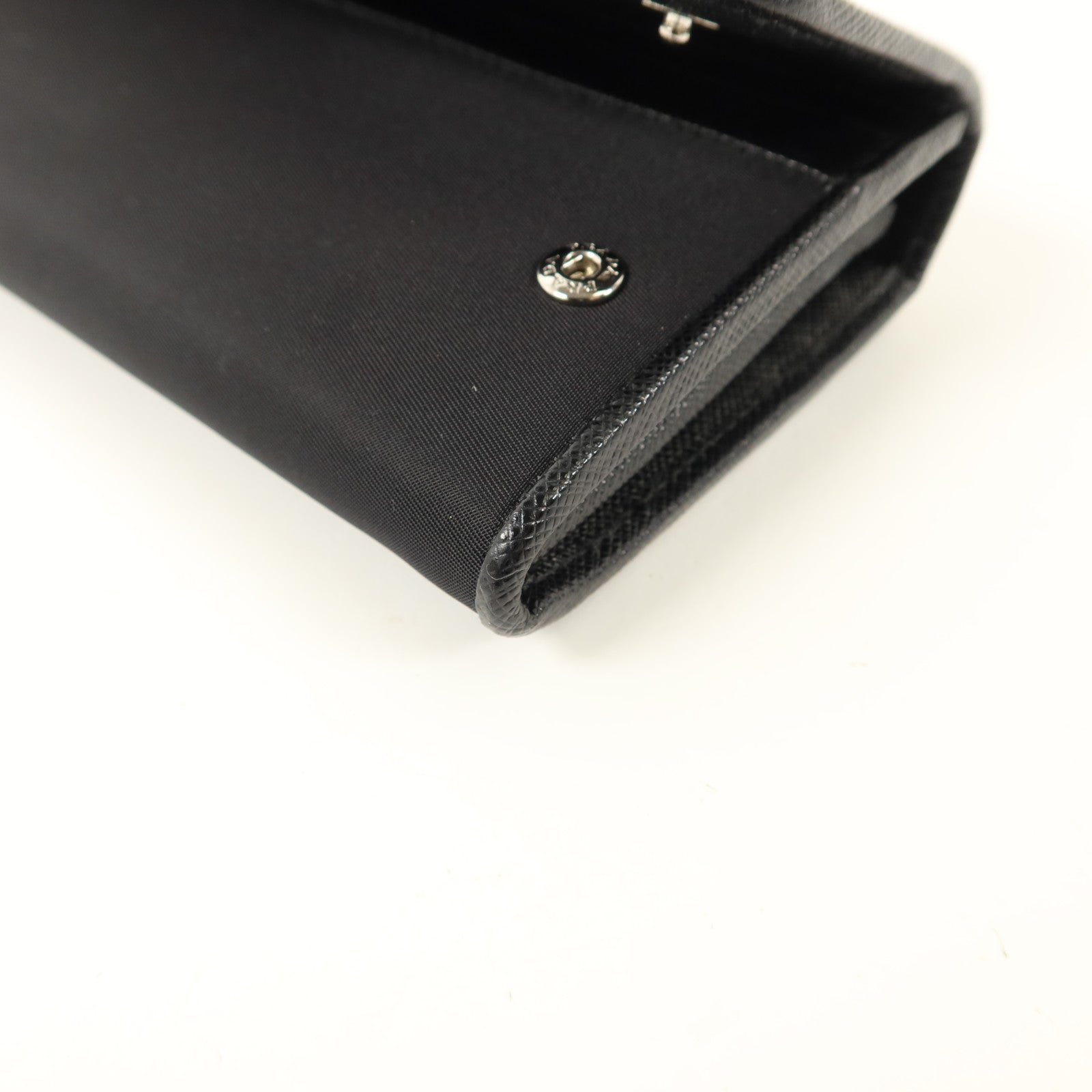 PRADA 尼龍/Saffiano皮革Long Wallet長錢包