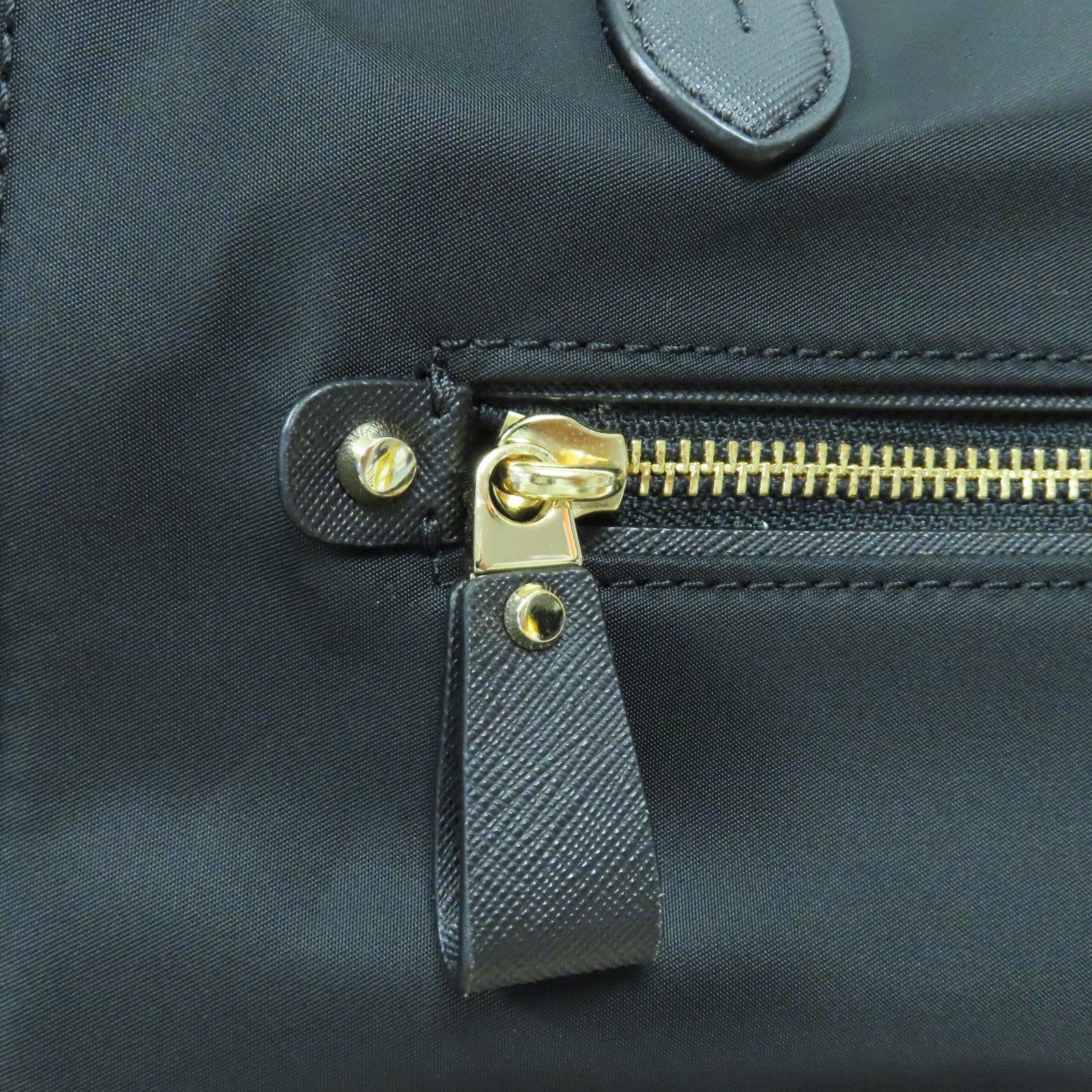 Michael Kors 尼龍Tote Bag金扣肩背袋黑色