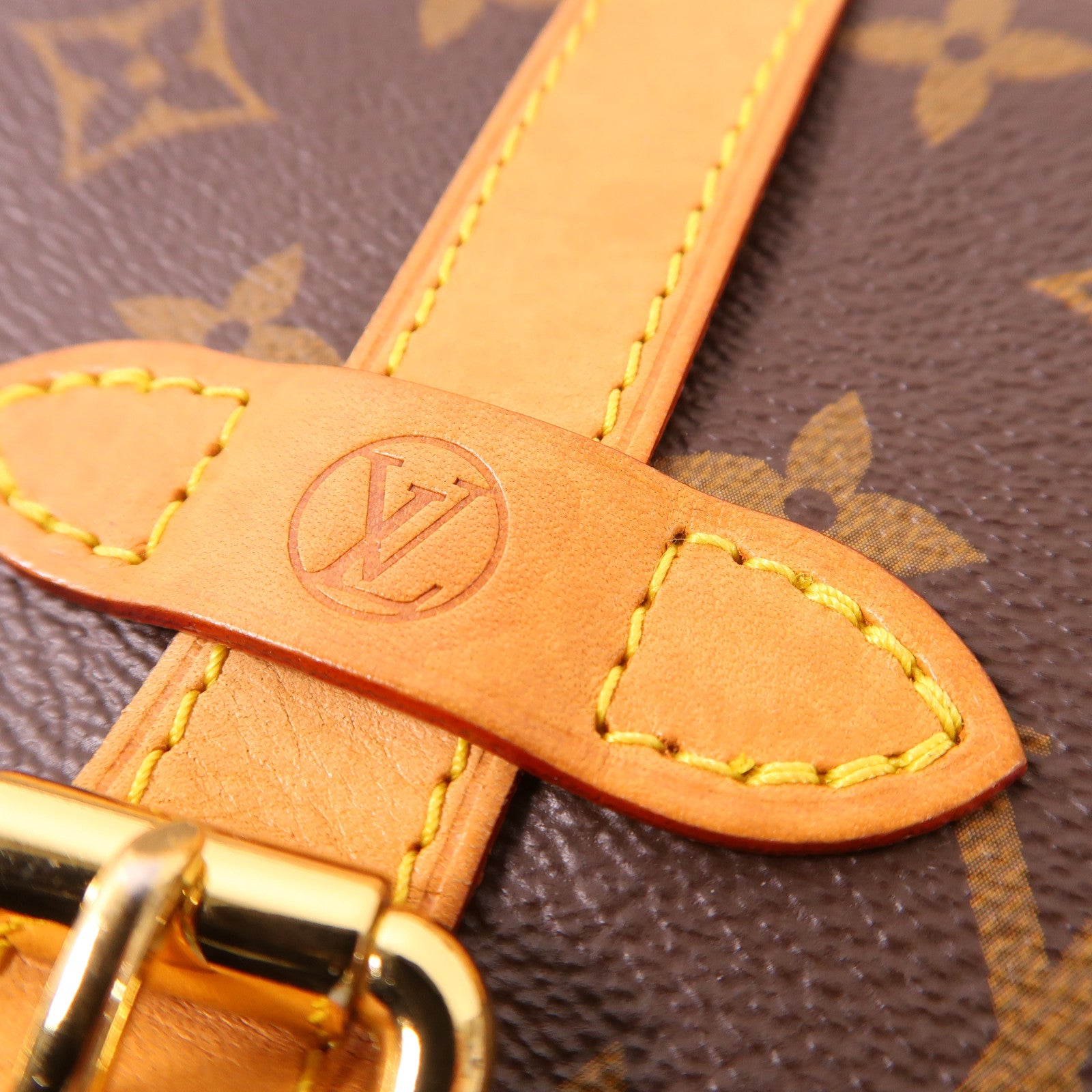 LOUIS VUITTON Monogram Saumur BB金扣手挽肩背兩用袋