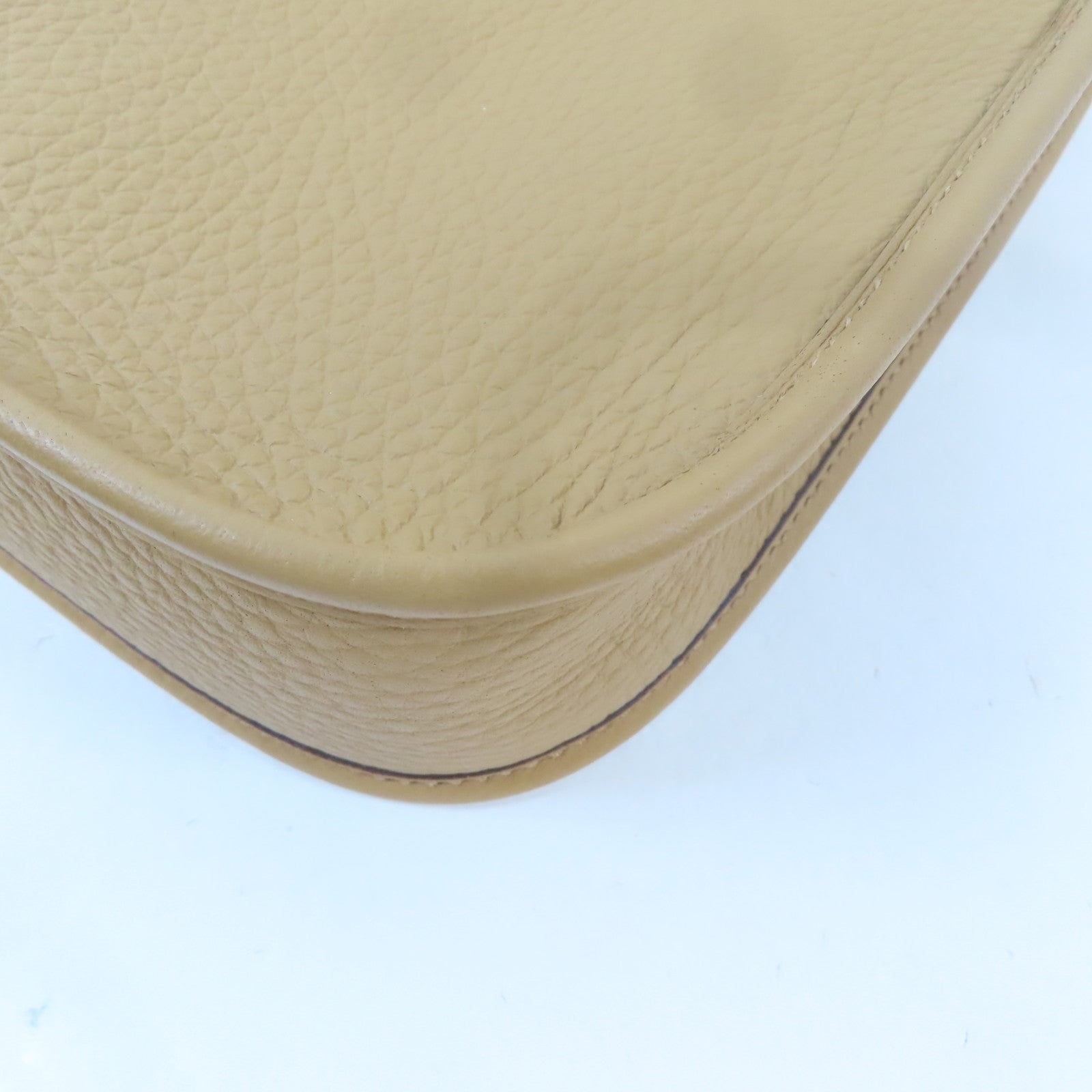HERMES Clemence皮革Evelyne TPM金扣肩背袋Biscuit/啡色