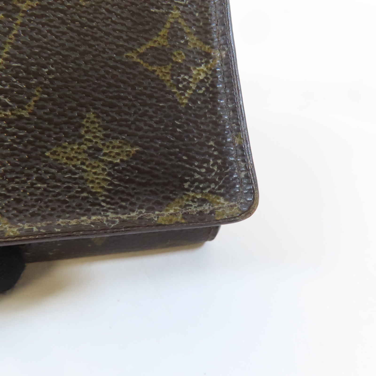 LOUIS VUITTON Monogram Amberop Cartes De Visit Card Case卡片套啡色