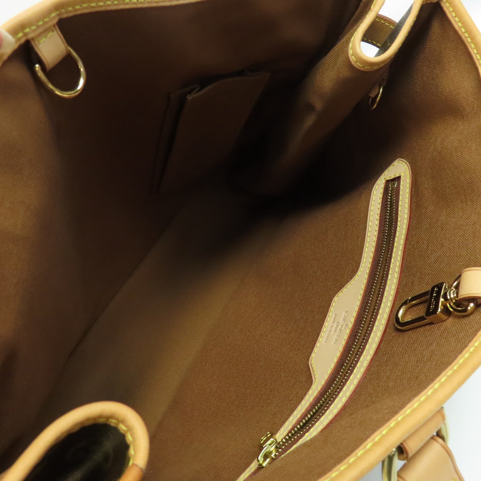 LOUIS VUITTON Monogram Batignolles Horizontal金扣肩背袋棕色