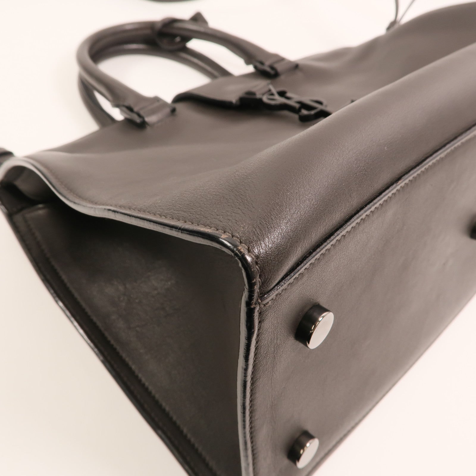 SAINT LAURENT 牛皮皮革Cabas Bag手挽肩背兩用袋