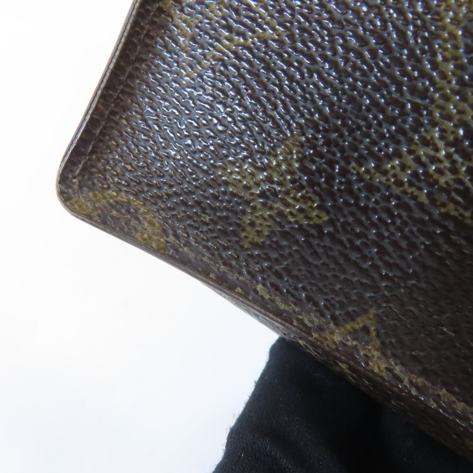 LOUIS VUITTON Monogram Amberop Cartes De Visit Card Case卡片套啡色