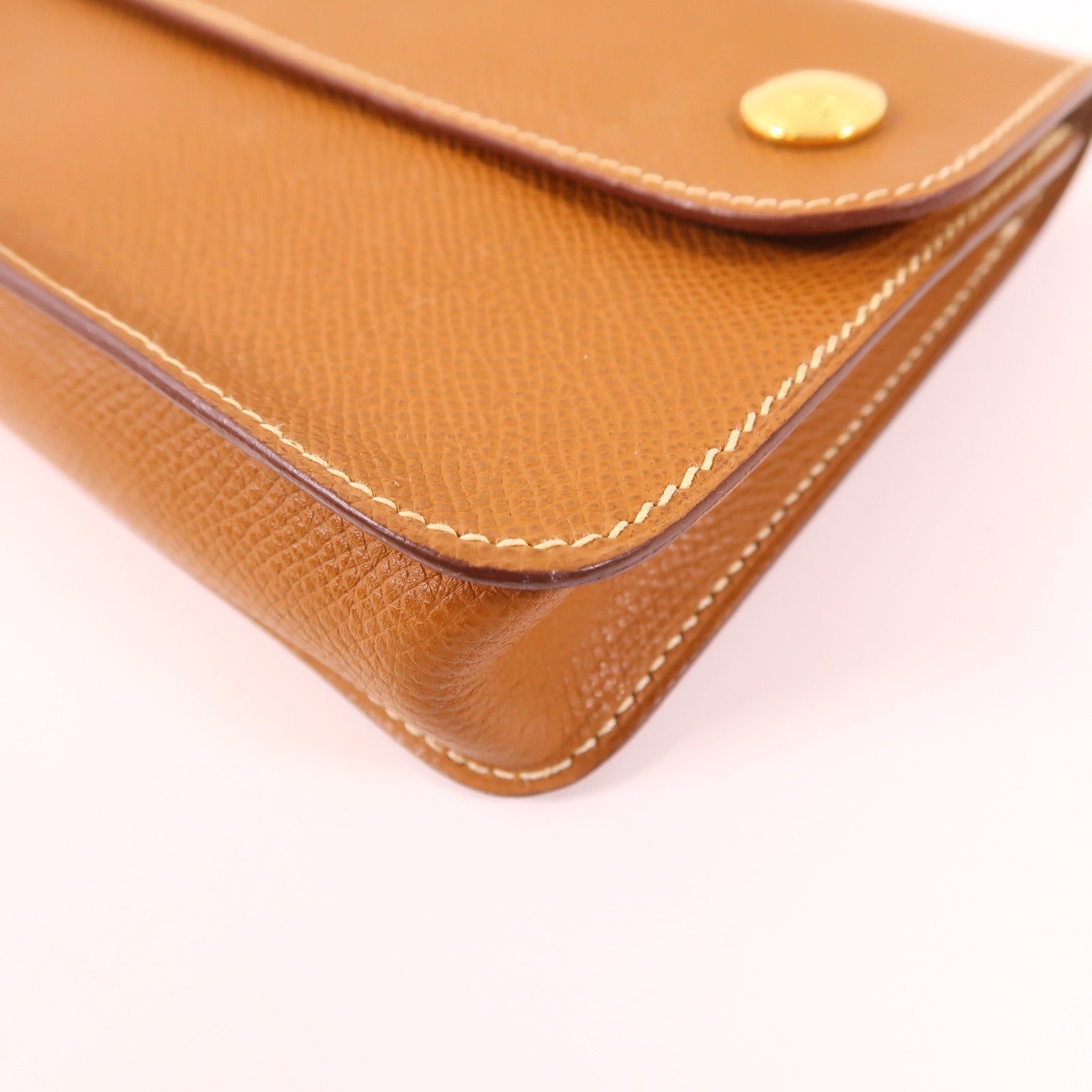 HERMES 【激減優惠】Epsom皮革Belt/Waist/Body Bag金扣腰包Gold