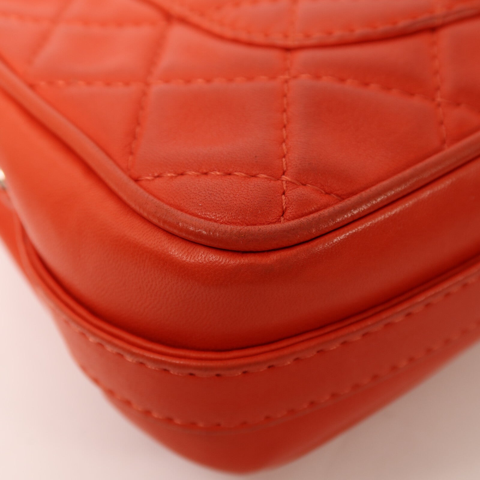 CHANEL 羊皮皮革Shoulder Bag銀扣鏈帶肩背袋