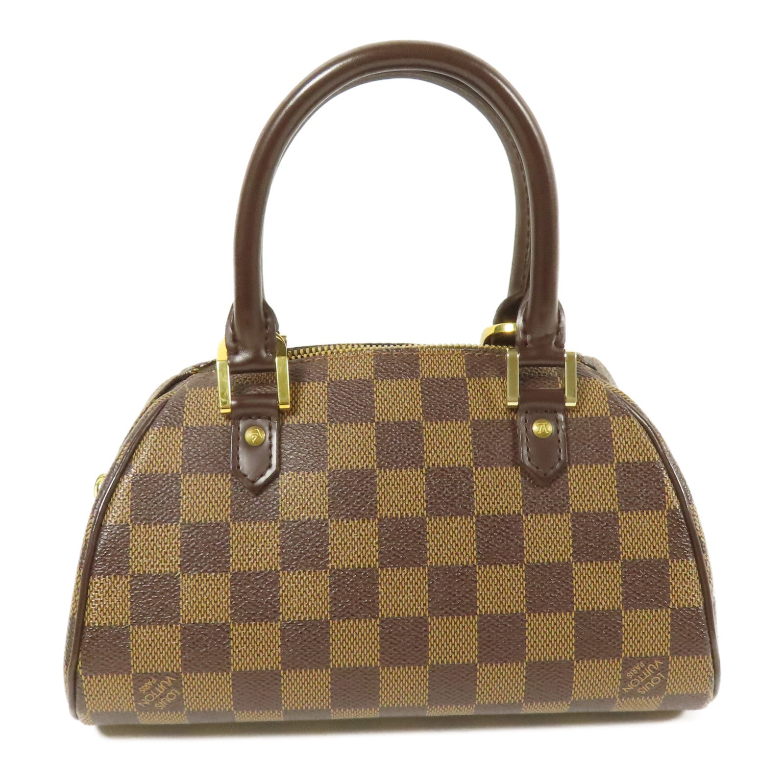 LOUIS VUITTON Damier Rivera Mini金扣手挽袋