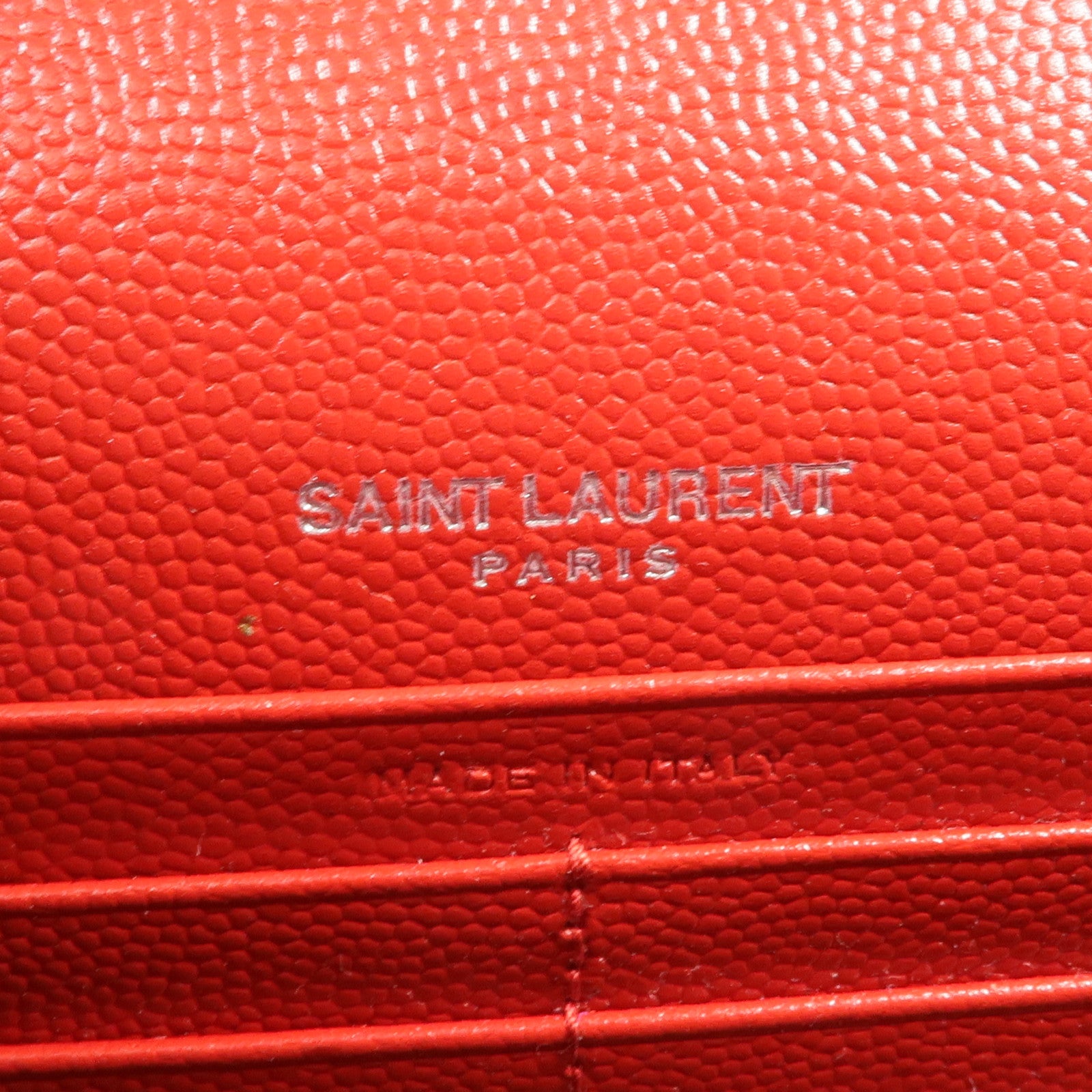 SAINT LAURENT 牛皮皮革Cassandre Envelope Chain Wallet銀扣鏈帶肩背袋