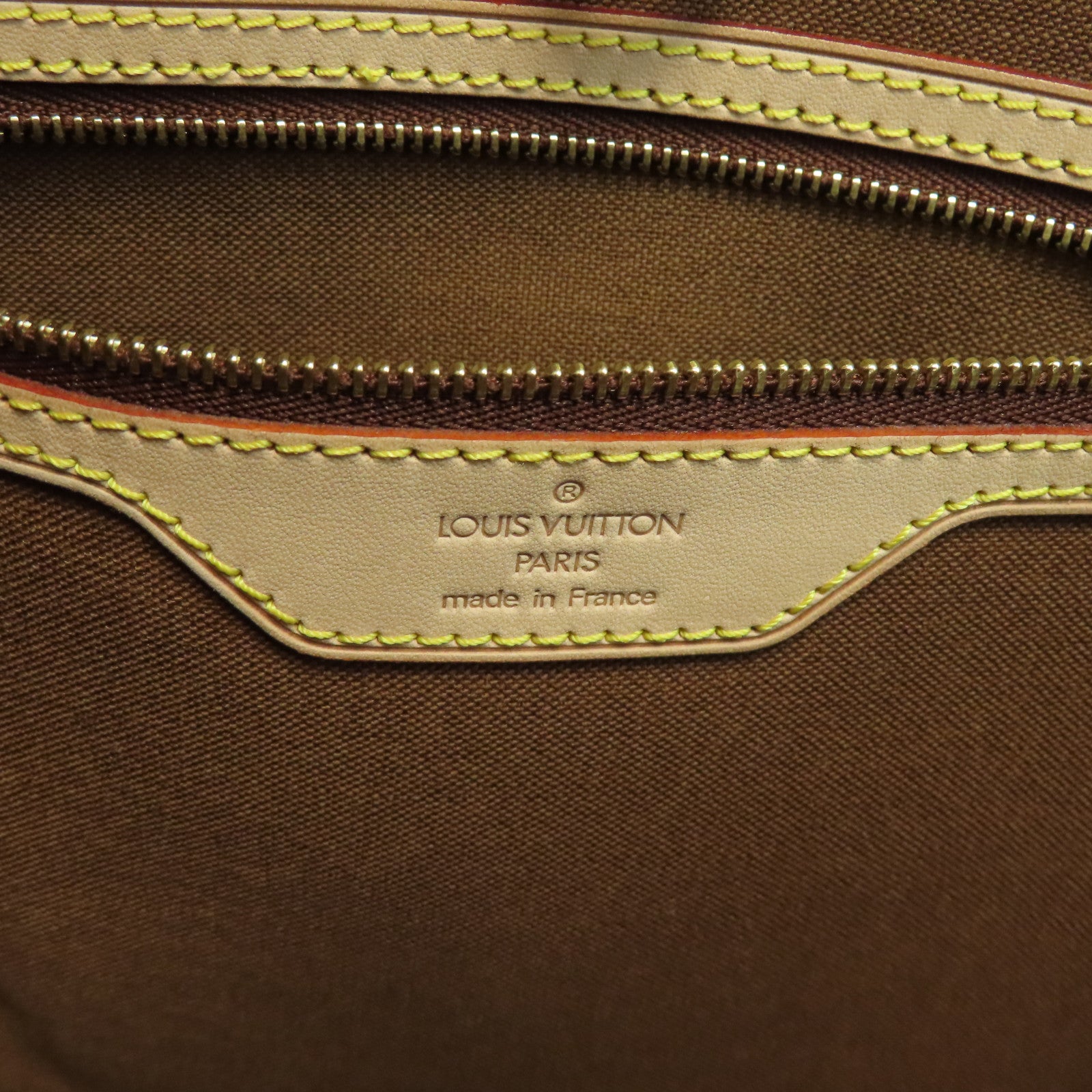 LOUIS VUITTON Monogram Batignolles Horizontal金扣肩背袋棕色
