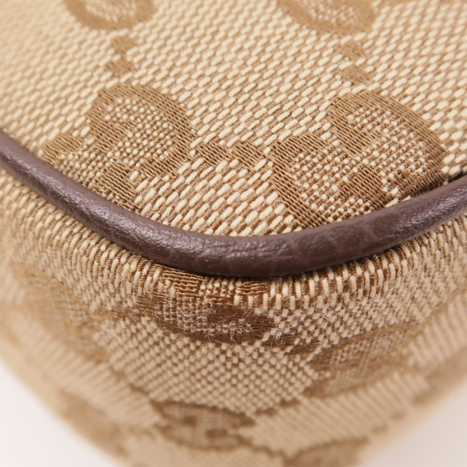 GUCCI SHW Mini GG Crossbody Shoulder Bag Brown Beige/Brown Canvas 802100