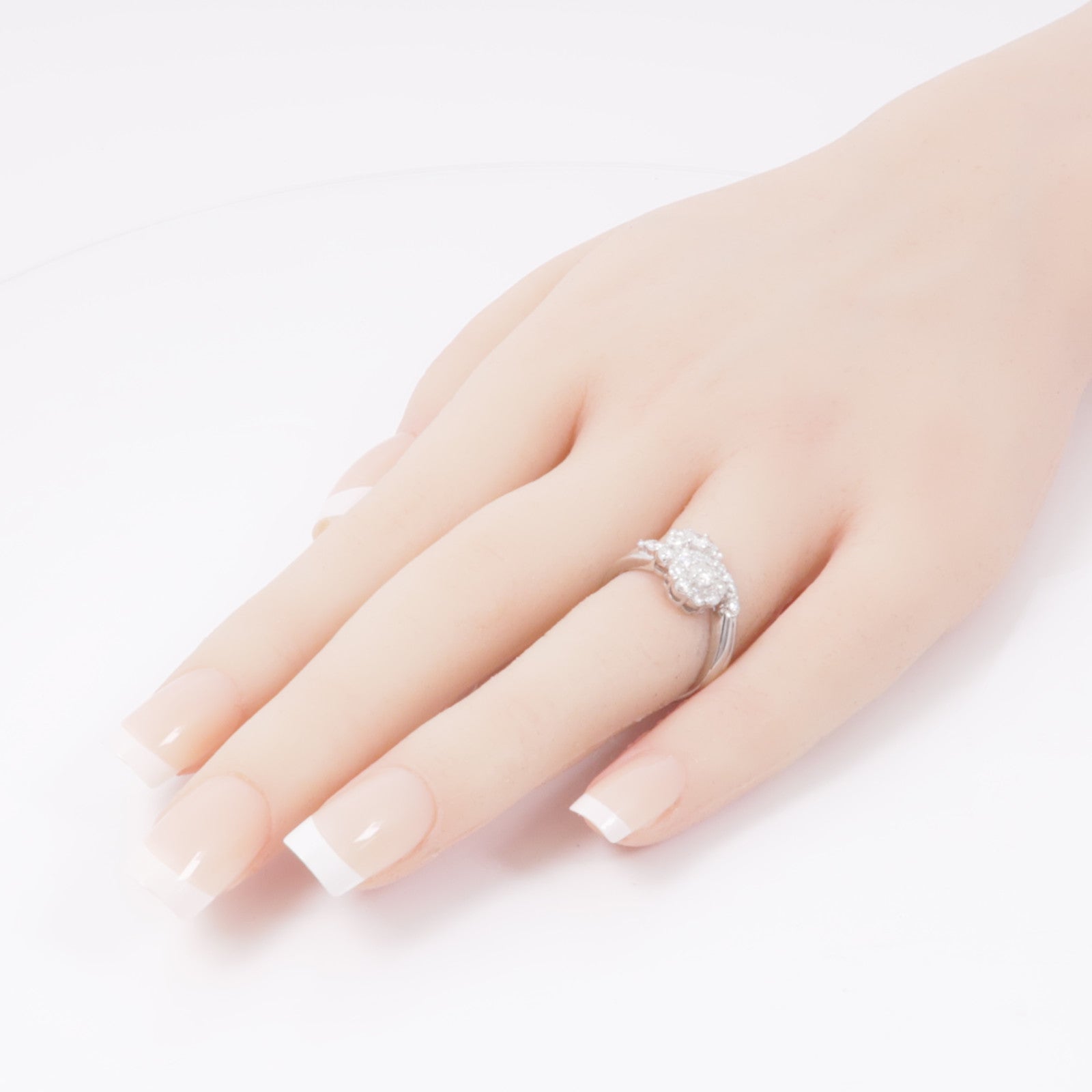 JEWELRY 【激減優惠】JEWELRY PT900鉑金/鑽石Diamond Ring戒指US#5.75