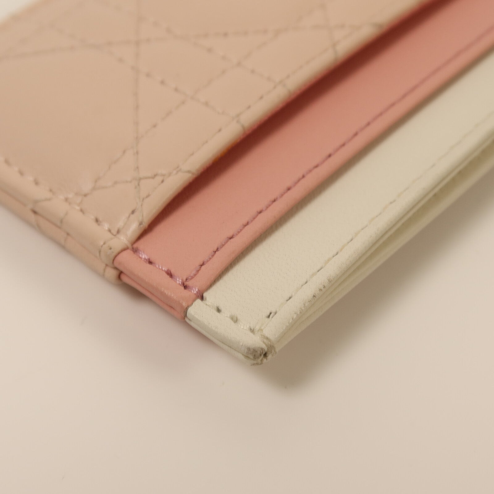 Dior 羊皮皮革Card Case銀扣卡片套