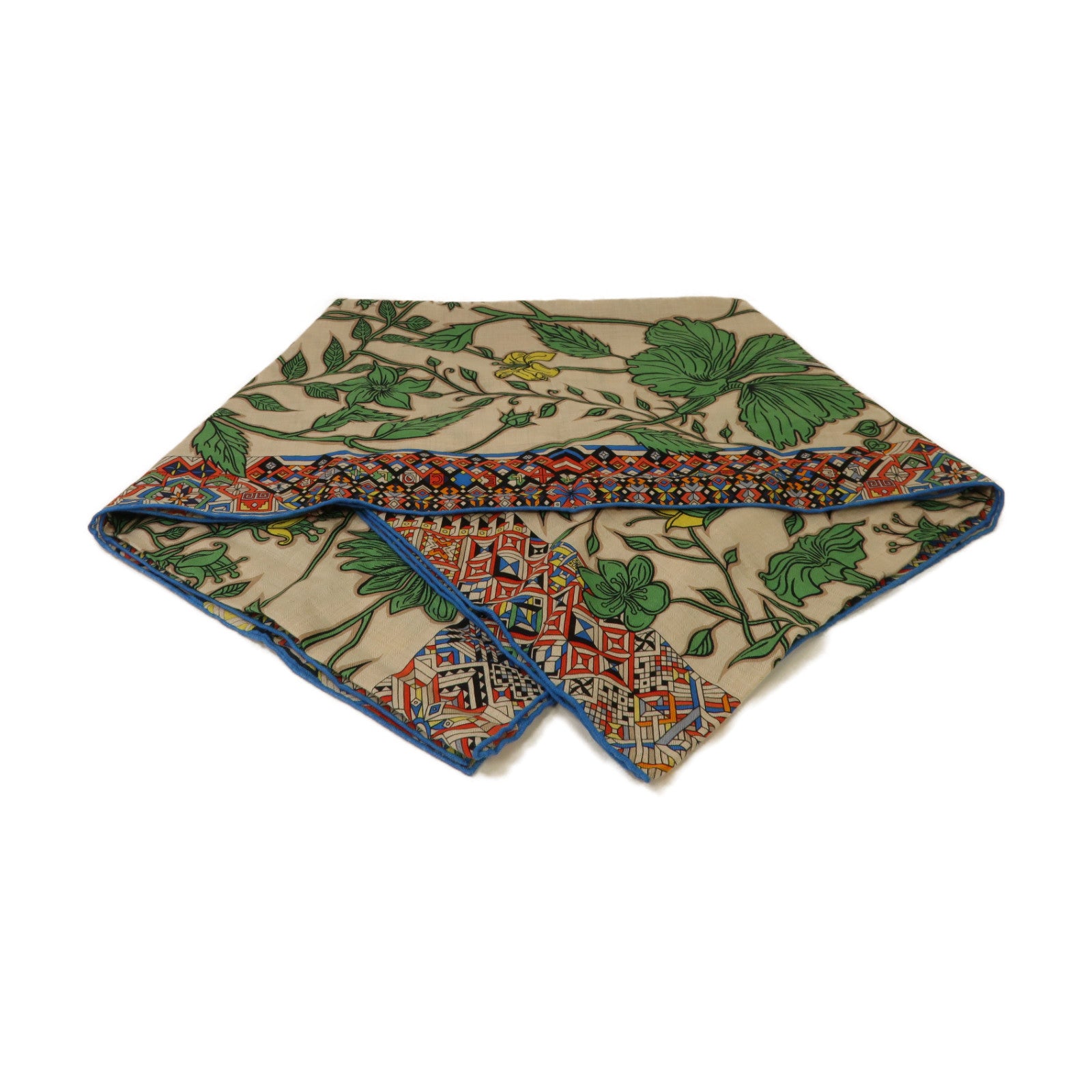 HERMES Cashmere Scarf圍巾米色/藍色/彩色