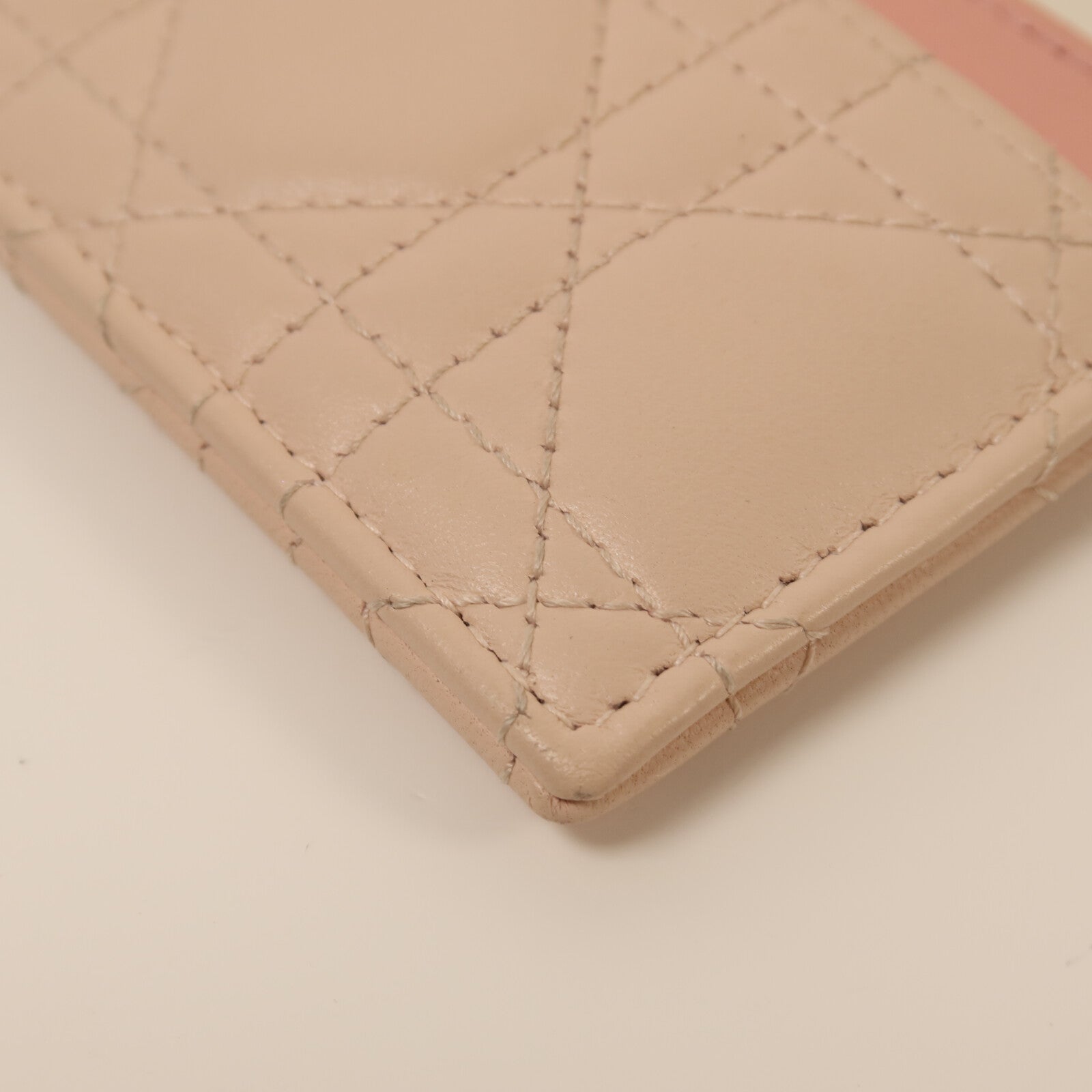Dior 羊皮皮革Card Case銀扣卡片套