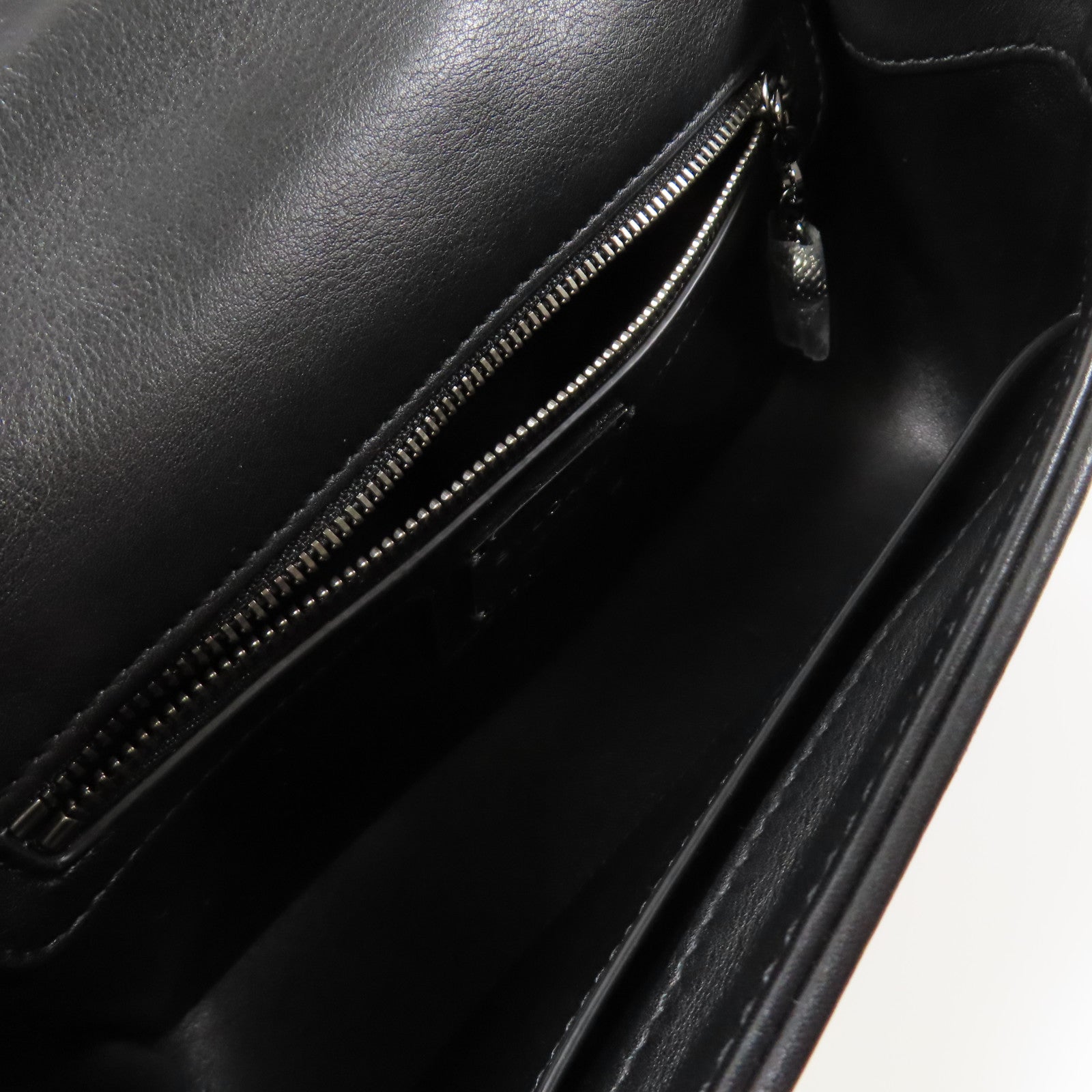 BVLGARI 【激減優惠】羊皮皮革Chain Shoulder銀扣鏈帶手挽肩背兩用袋