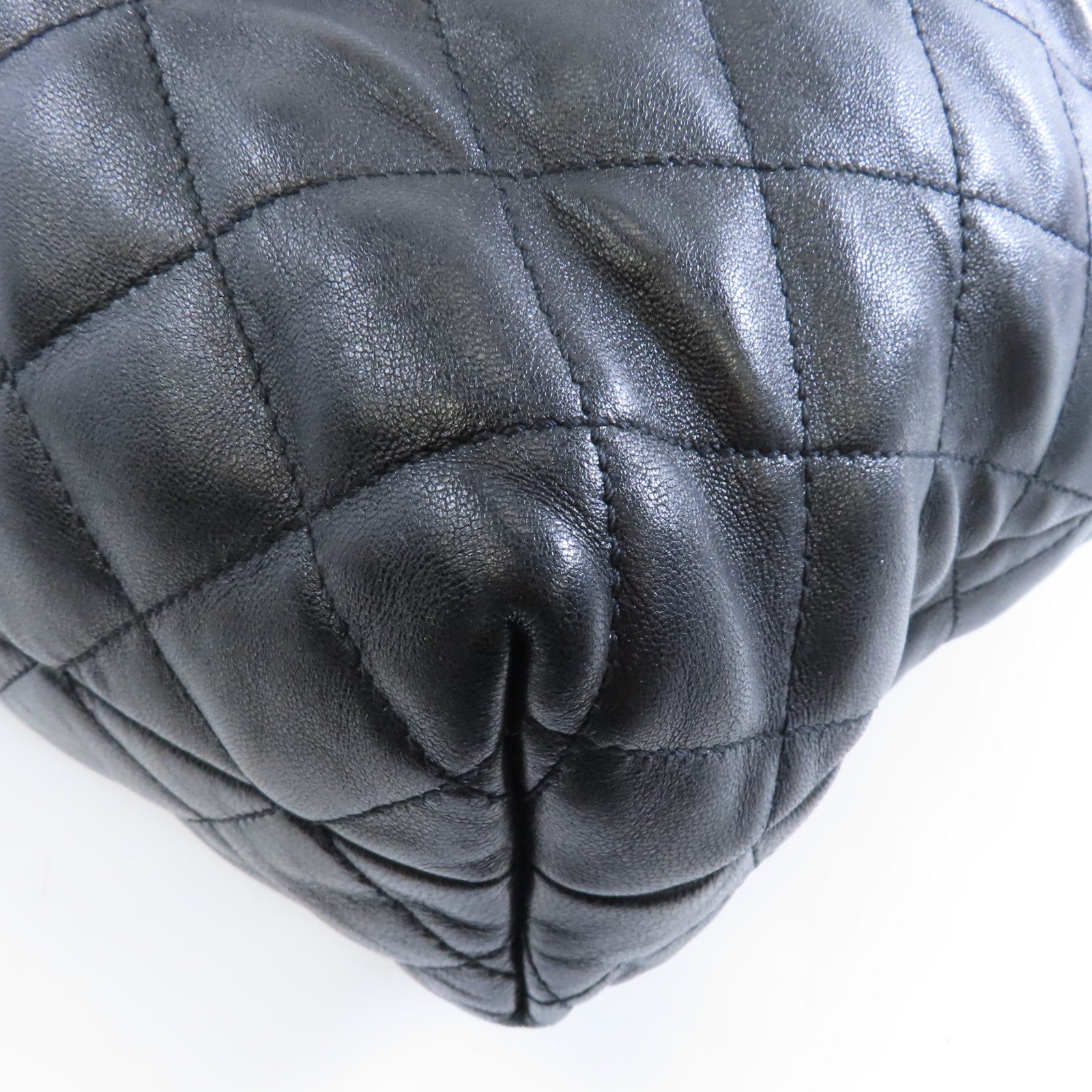 SAINT LAURENT 羊皮皮革Icare Maxi Shopping Bag金扣手挽袋黑色