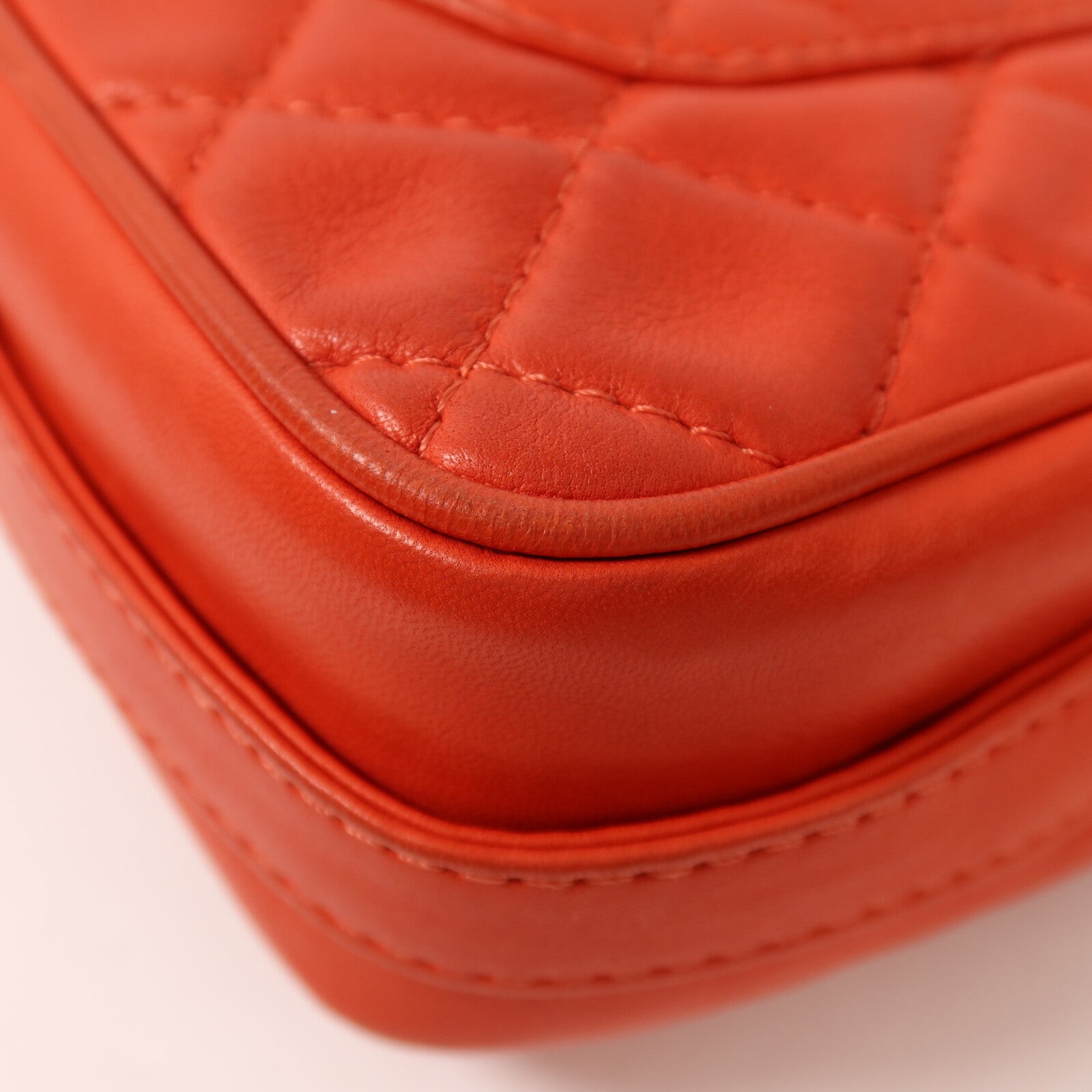 CHANEL 羊皮皮革Shoulder Bag銀扣鏈帶肩背袋