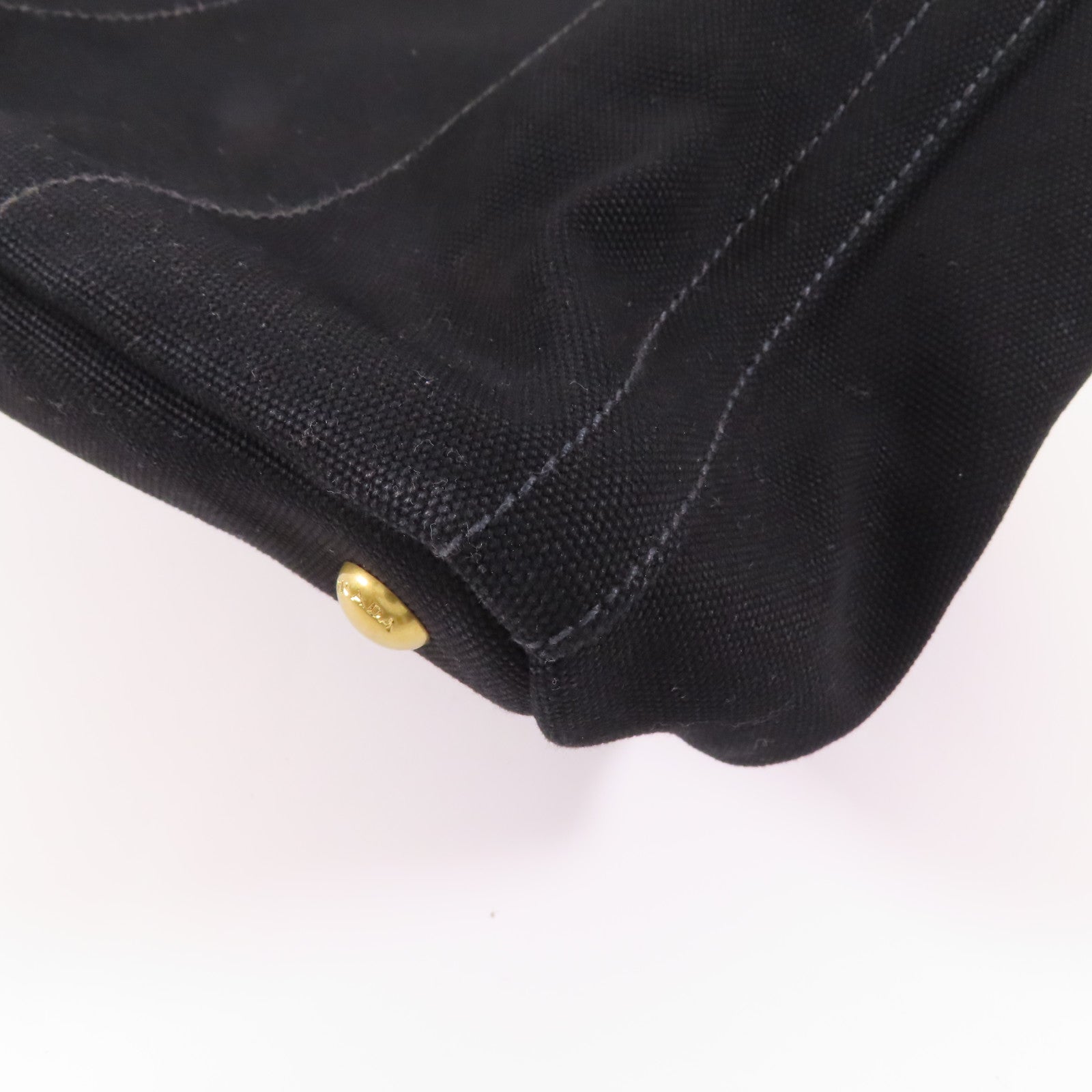 PRADA 帆布2 Way Shoulder金扣手挽肩背兩用袋