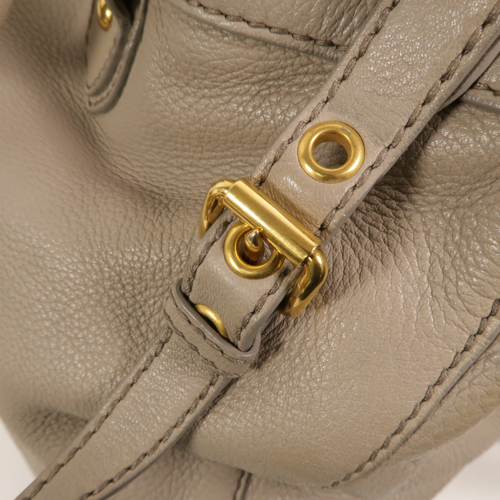 Miu Miu 牛皮皮革Vitello Carbu手挽肩背兩用袋