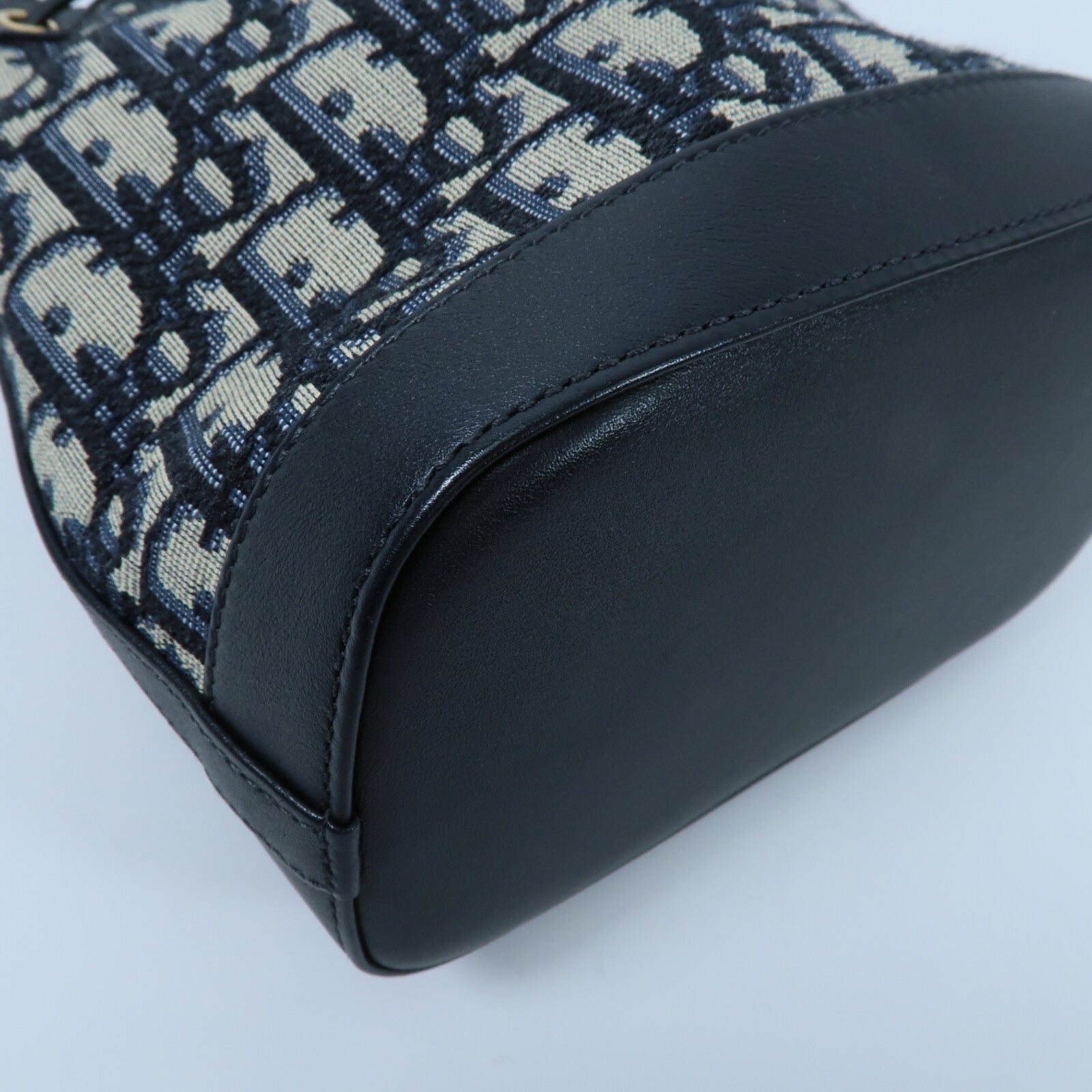 Dior 帆布Mini Oblique Bucket Bag鏈帶肩背袋