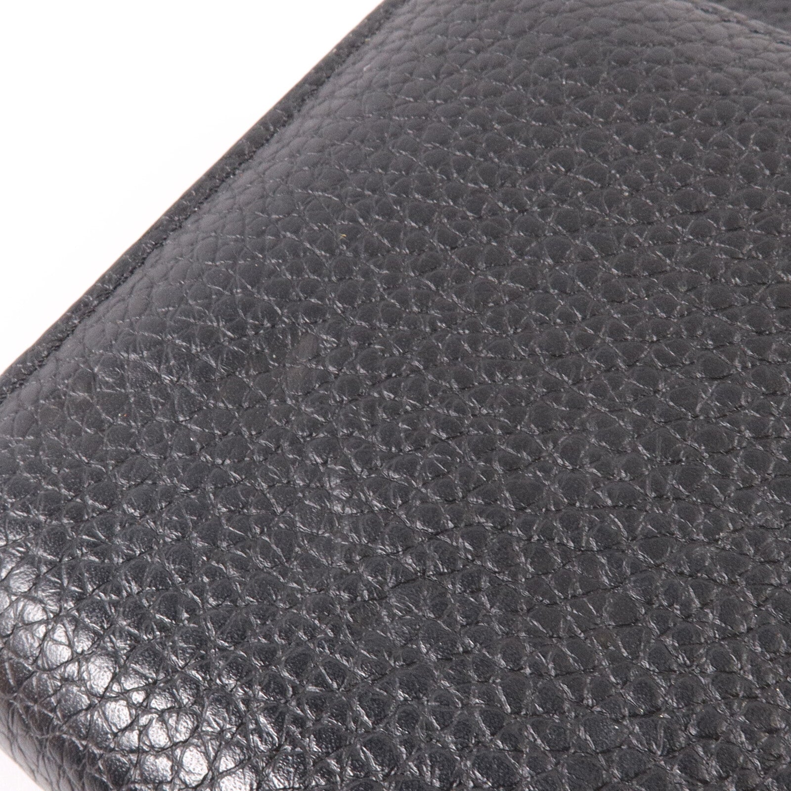 LOUIS VUITTON Taurillon皮革Capucines Wallet金扣長錢包
