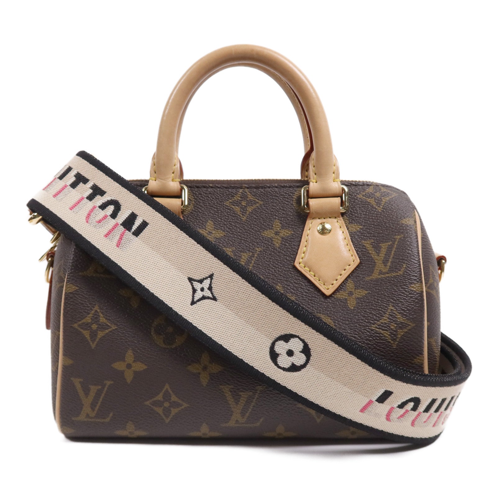LOUIS VUITTON Monogram Speedy Bandouliere 20金扣手挽肩背兩用袋
