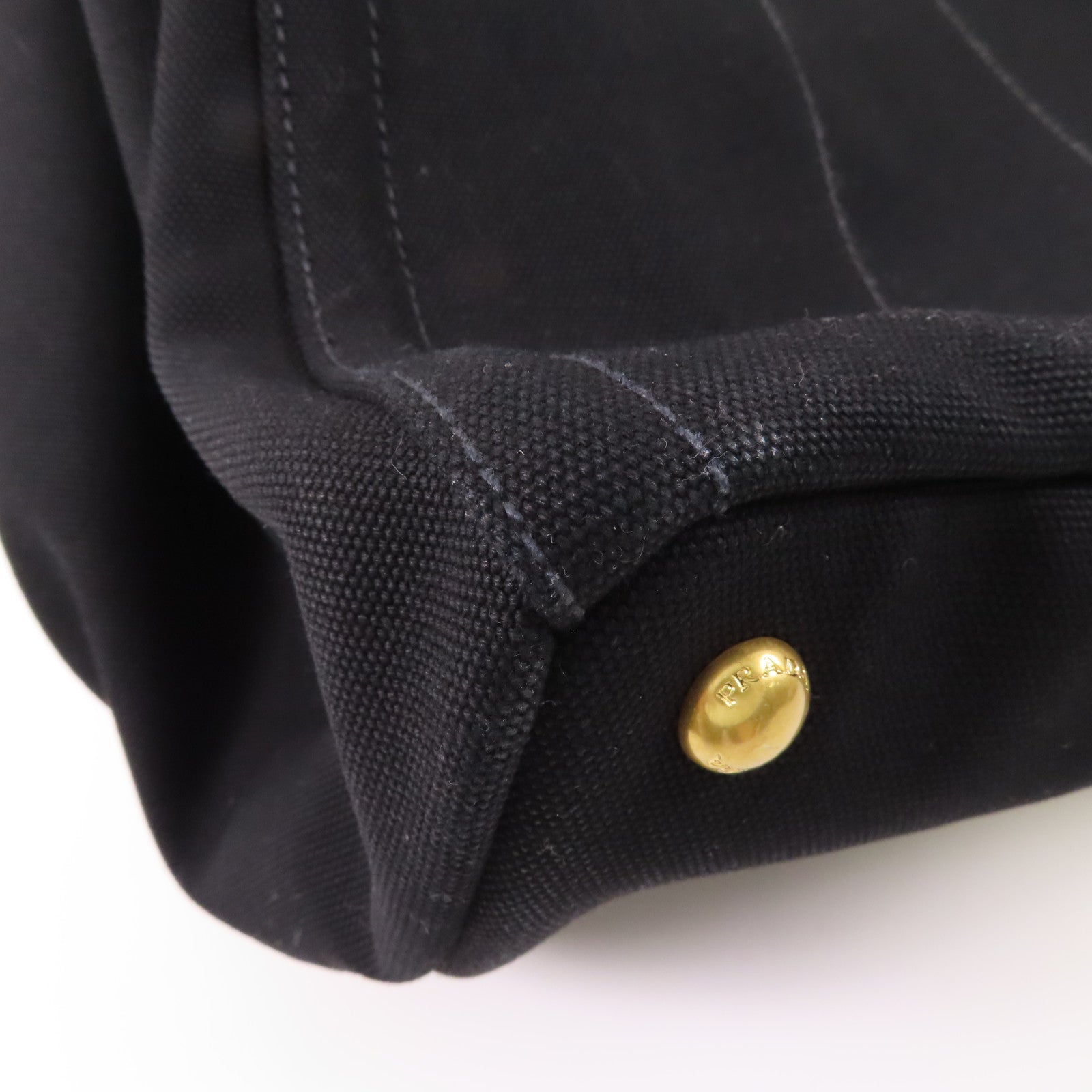 PRADA 帆布2 Way Shoulder金扣手挽肩背兩用袋