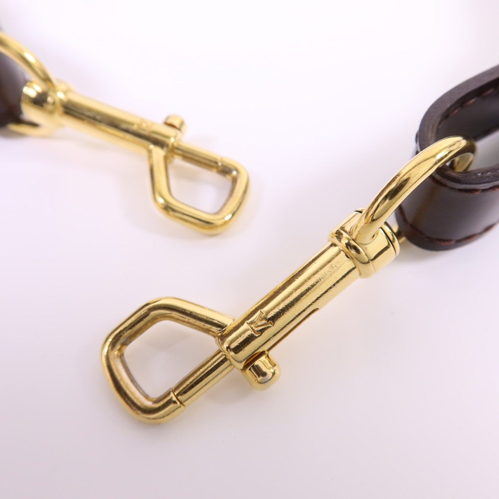 LOUIS VUITTON Damier Trevi PM金扣手挽肩背兩用袋棕色