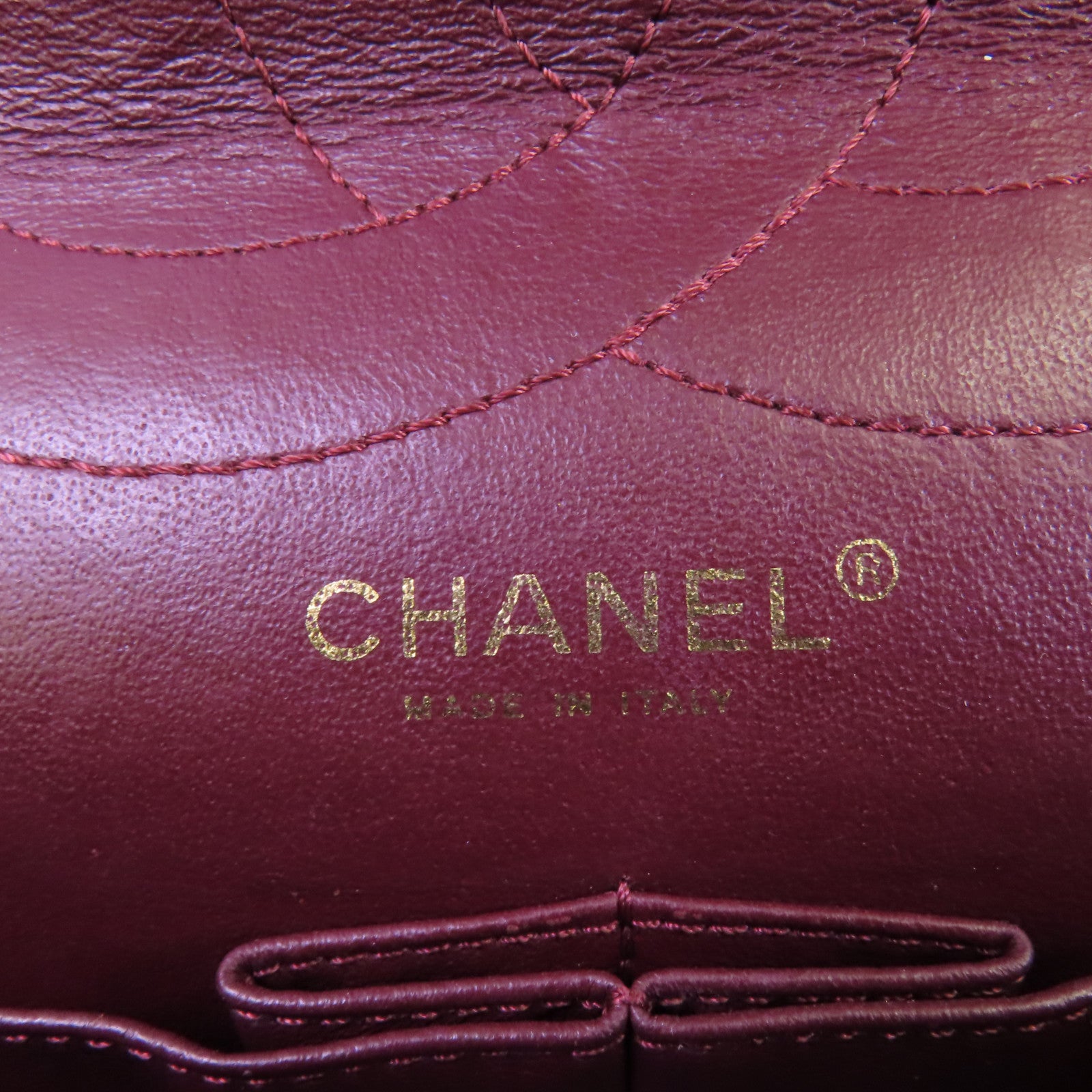CHANEL 牛皮皮革2.55 Large金扣鏈帶肩背袋